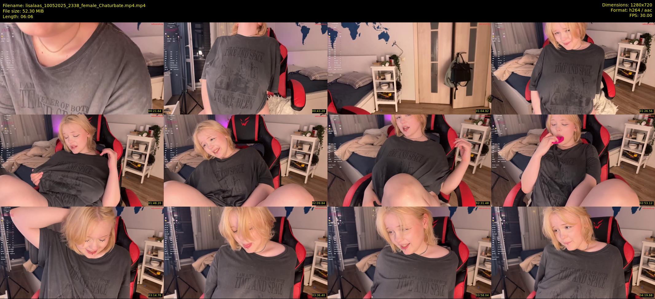 lisalaas — 7 minute Chaturbate female cam show recording, 720p, May 10, 2025