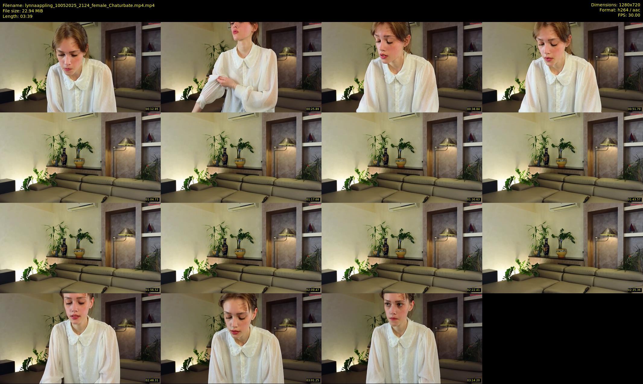 lynnaappling — 4 minute Chaturbate female cam show recording, 720p, May 10, 2025