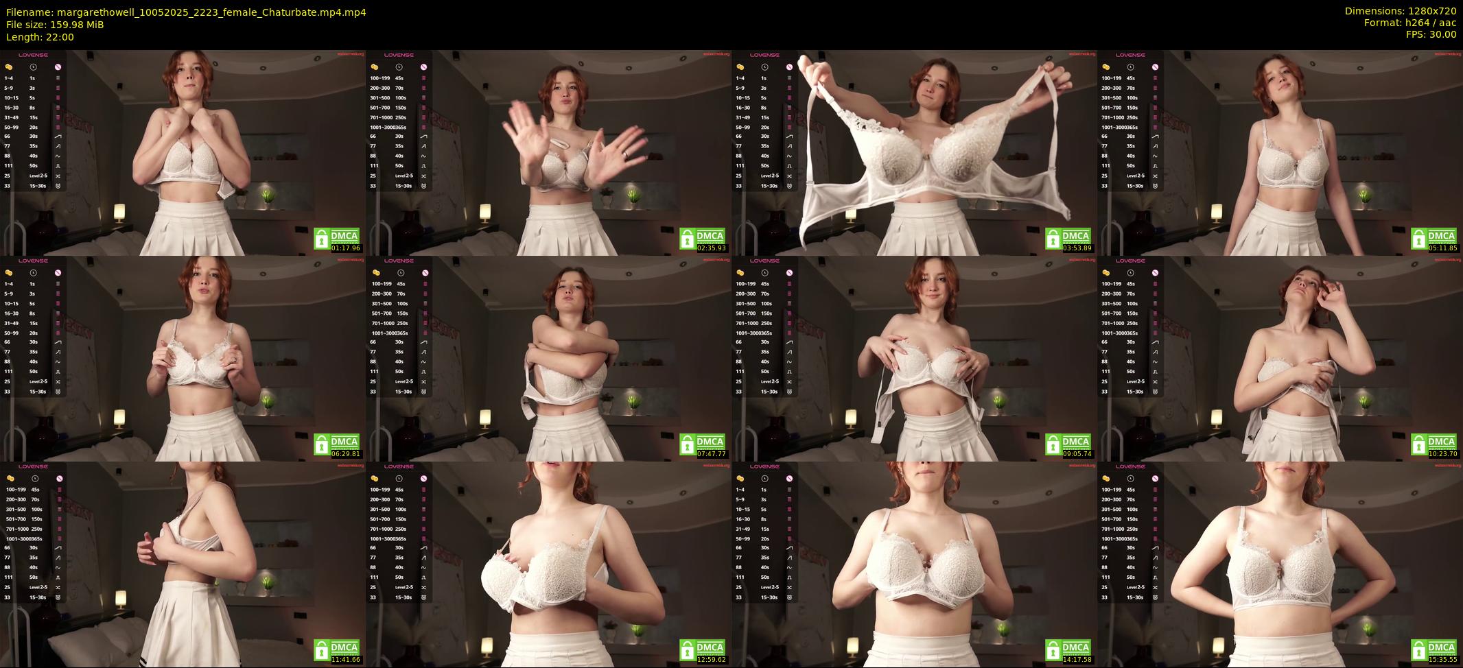 margarethowell — 22 minute Chaturbate female cam show recording, 720p, May 10, 2025