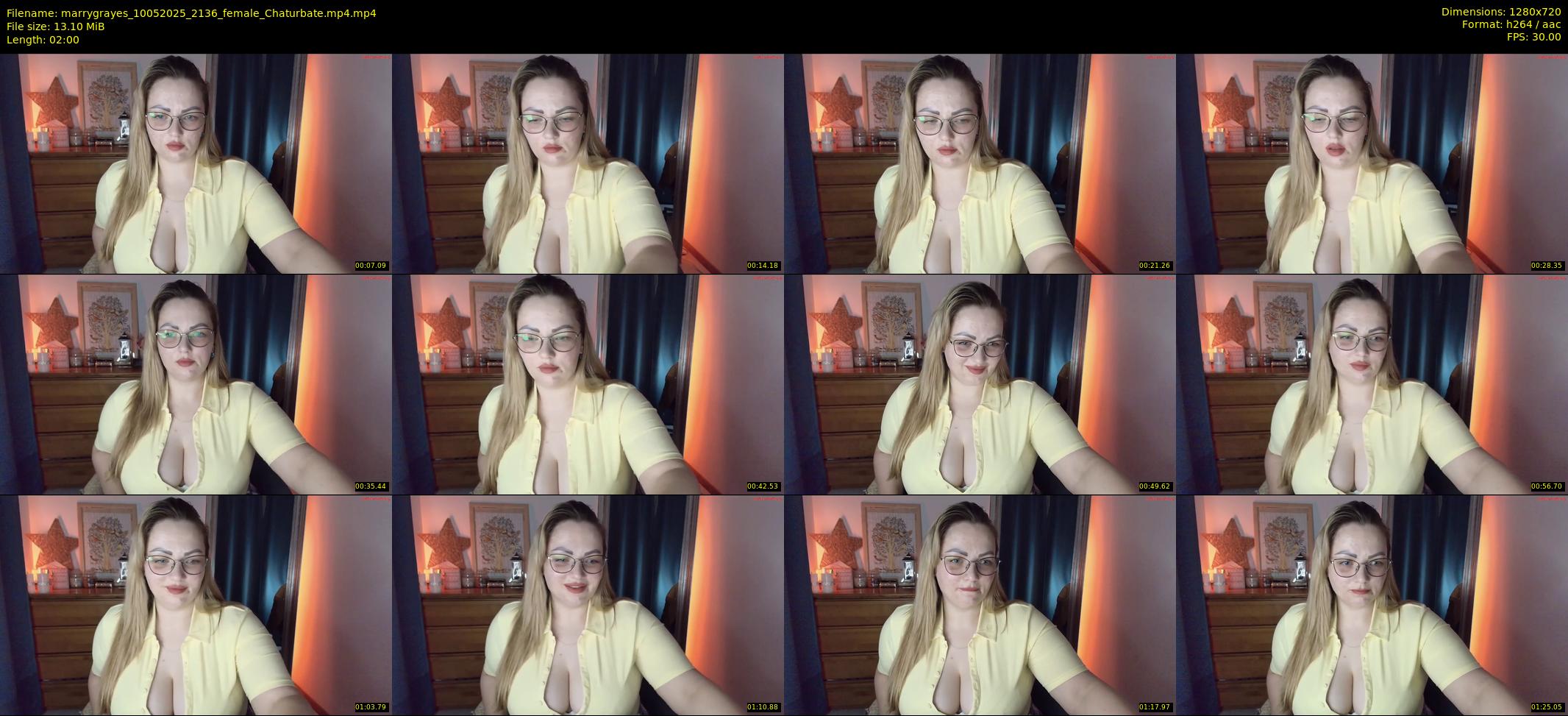 marrygrayes — 2 minute Chaturbate female cam show recording, 720p, May 10, 2025