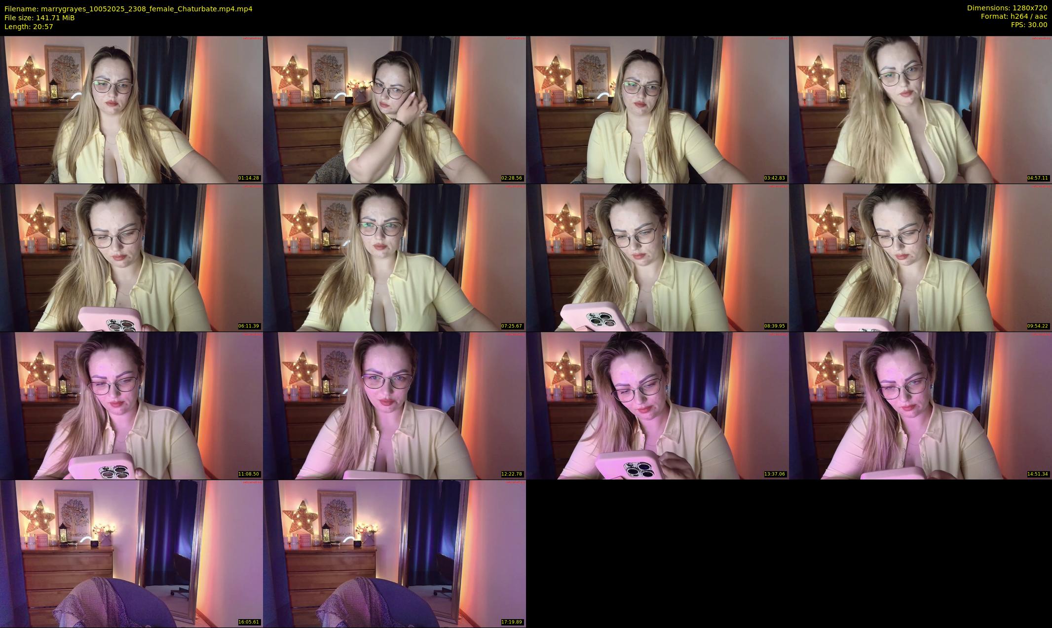 marrygrayes — 21 minute Chaturbate female cam show recording, 720p, May 10, 2025