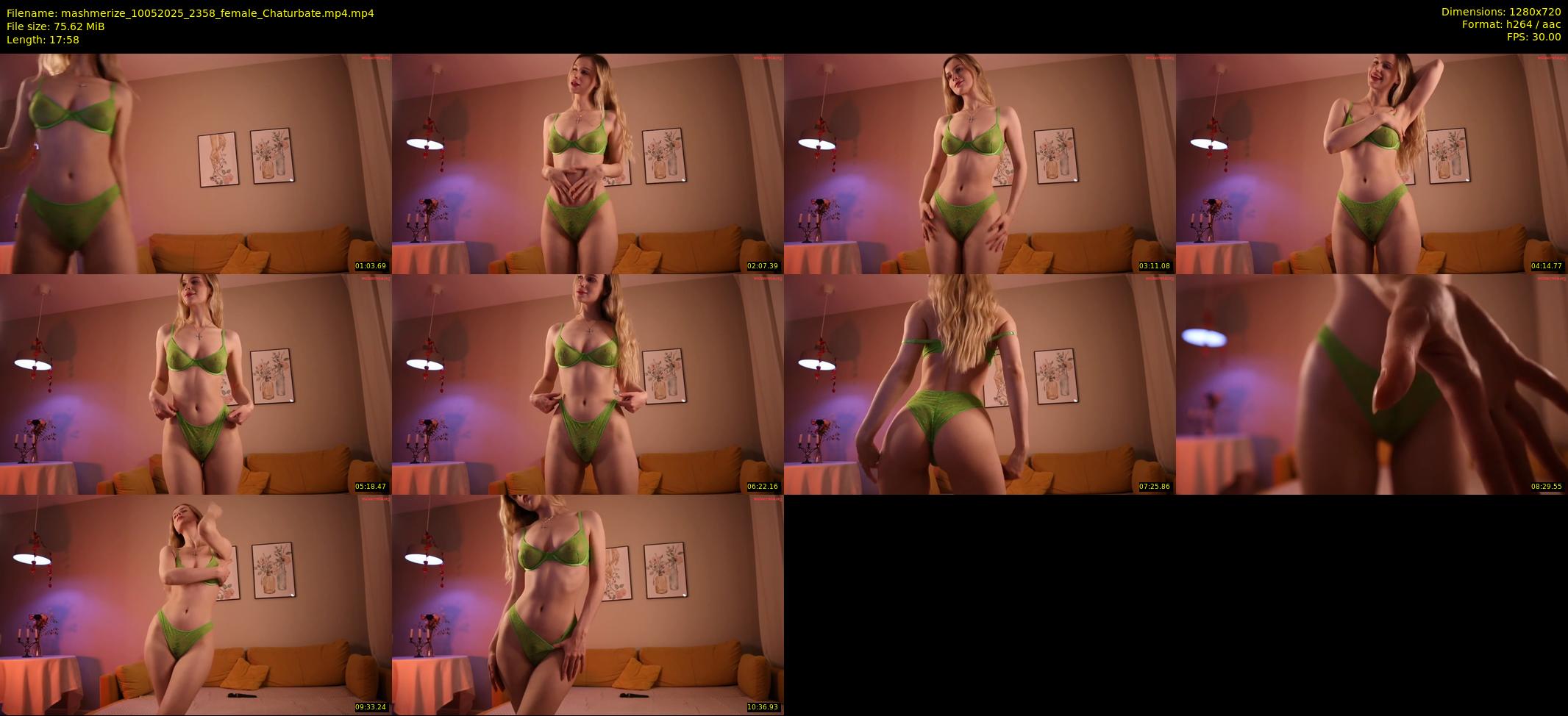 mashmerize — 18 minute Chaturbate female cam show recording, 720p, May 10, 2025