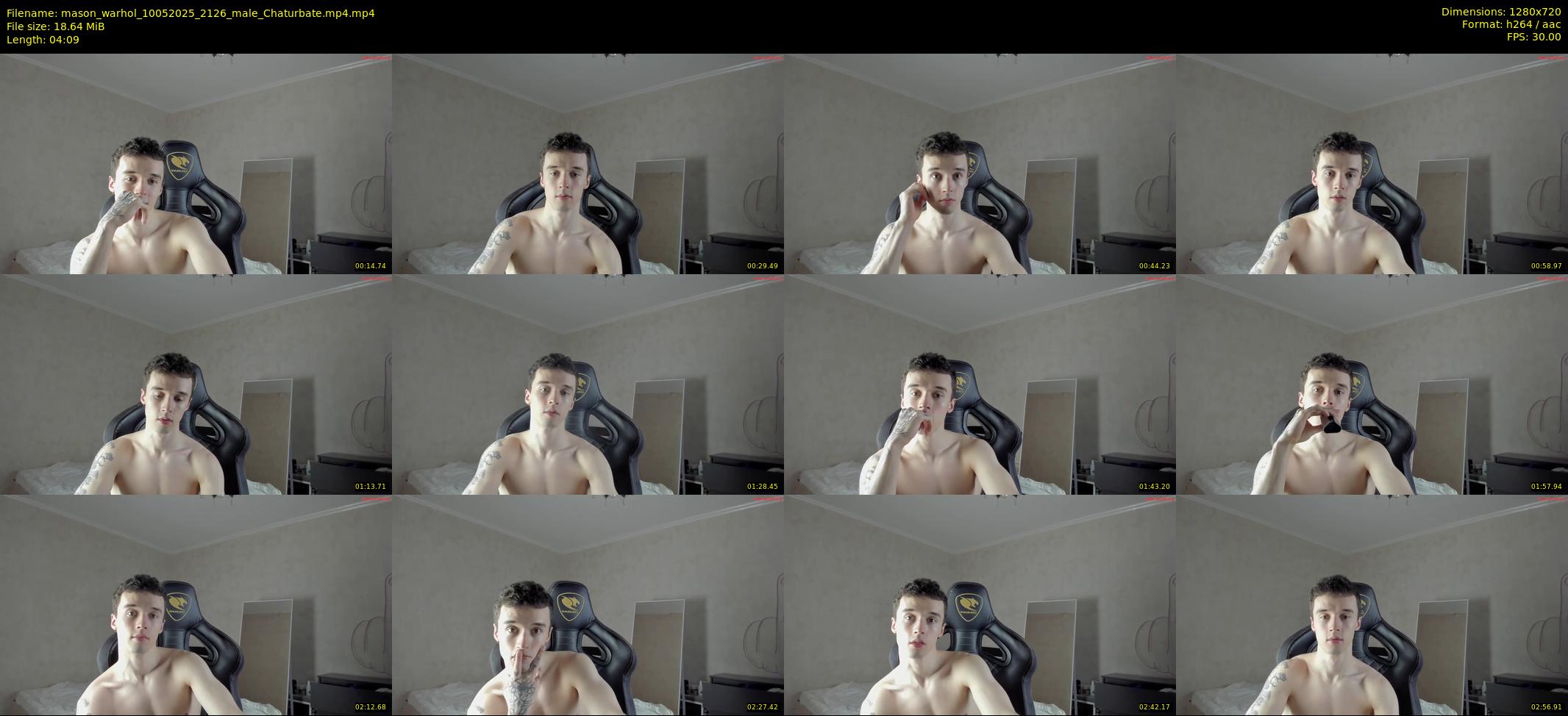 mason_warhol — 5 minute Chaturbate male cam show recording, 720p, May 10, 2025
