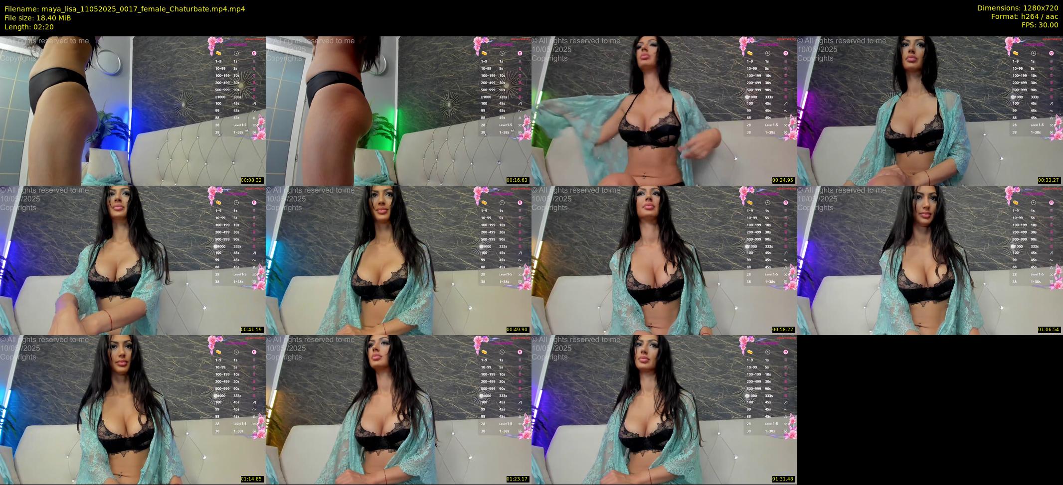 maya_lisa — 3 minute Chaturbate female cam show recording, 720p, May 11, 2025
