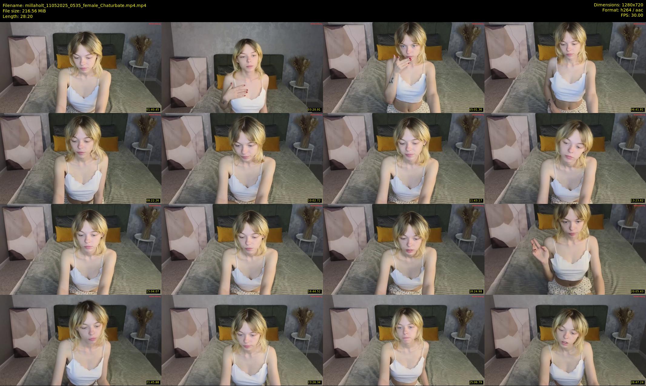 millaholt — 29 minute Chaturbate female cam show recording, 720p, May 11, 2025