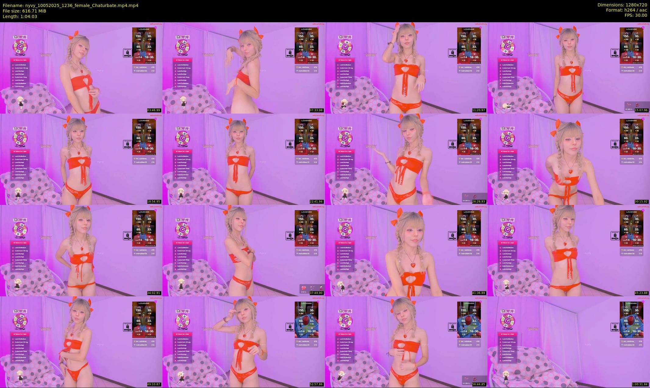 nyvy — 65 minute Chaturbate female cam show recording, 720p, May 10, 2025