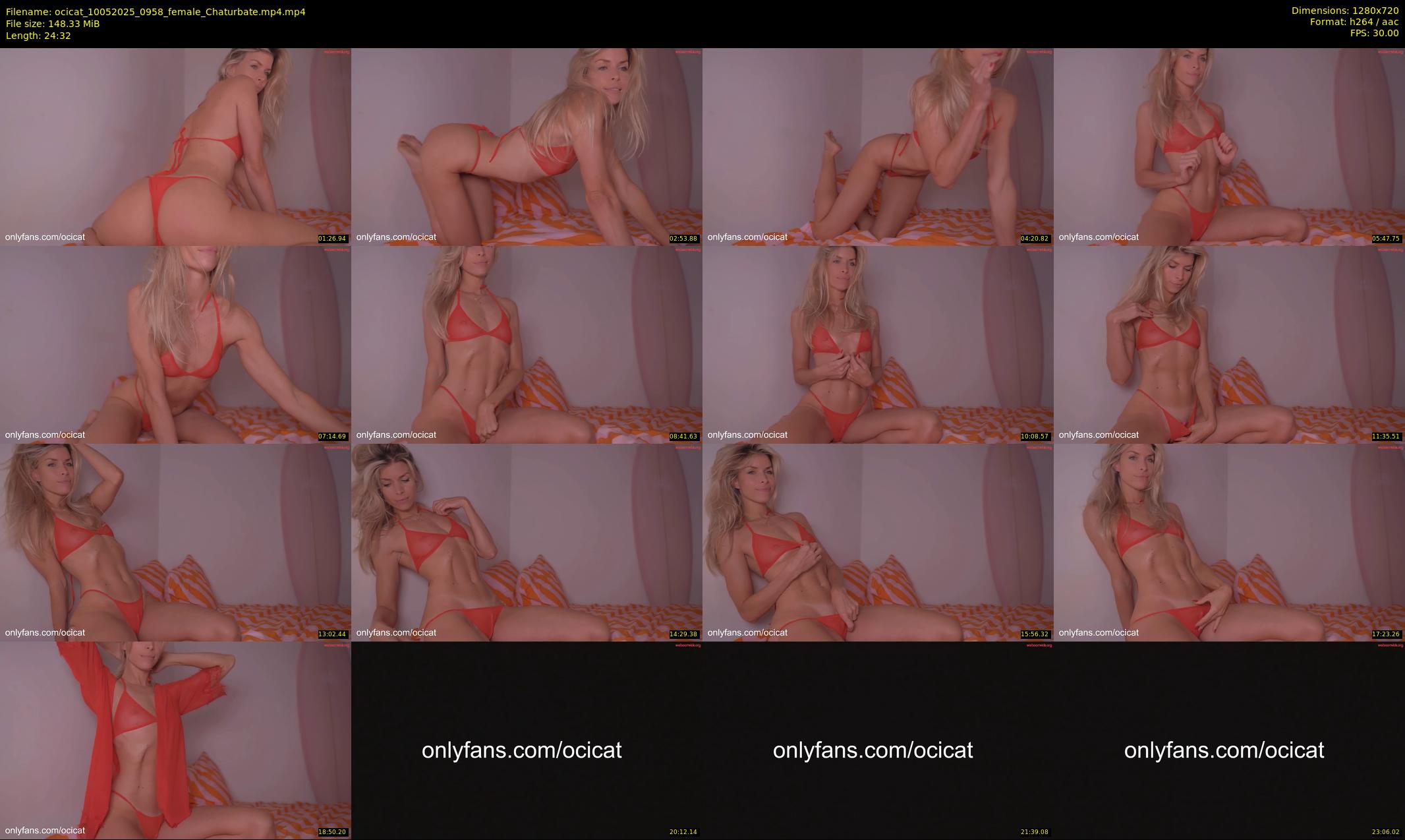 ocicat — 25 minute Chaturbate female cam show recording, 720p, May 10, 2025