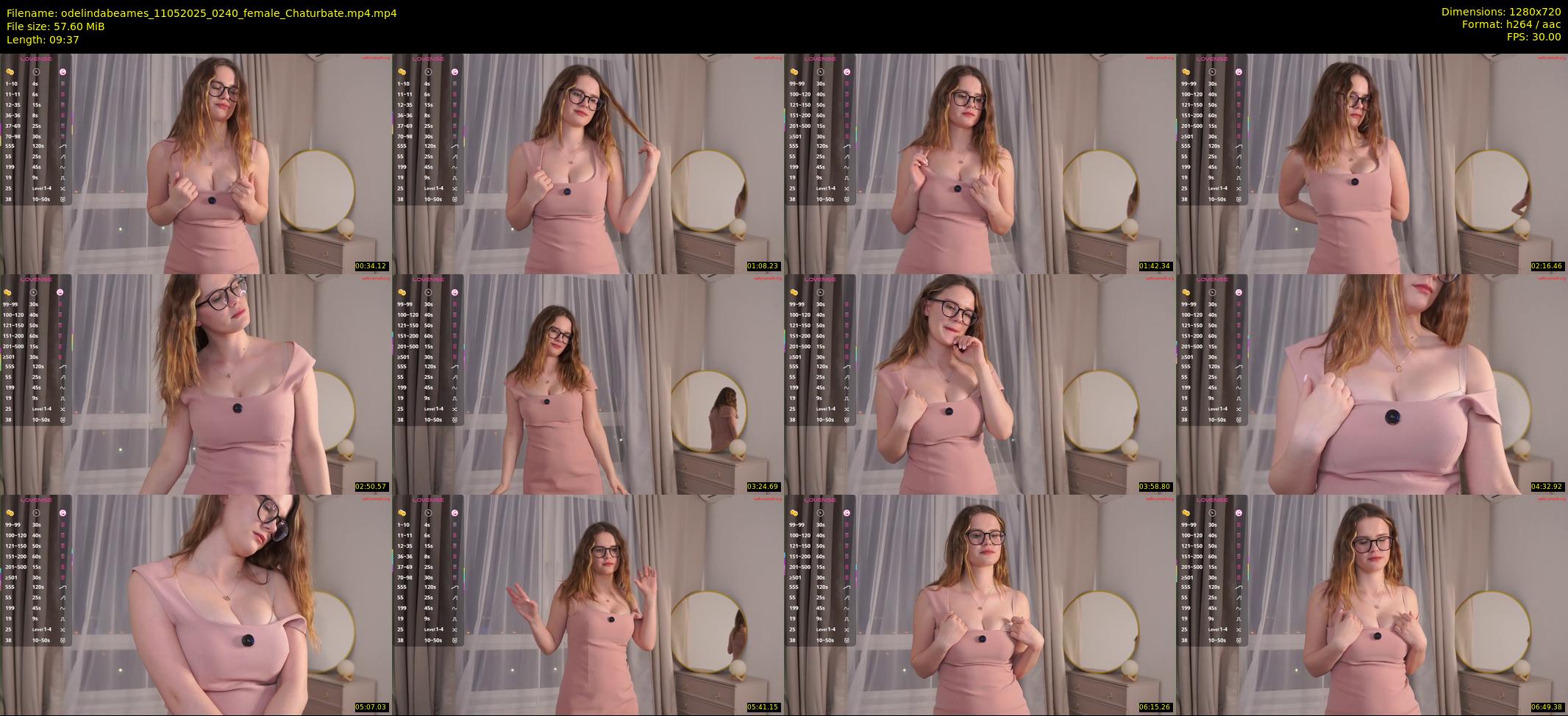 odelindabeames — 10 minute Chaturbate female cam show recording, 720p, May 11, 2025