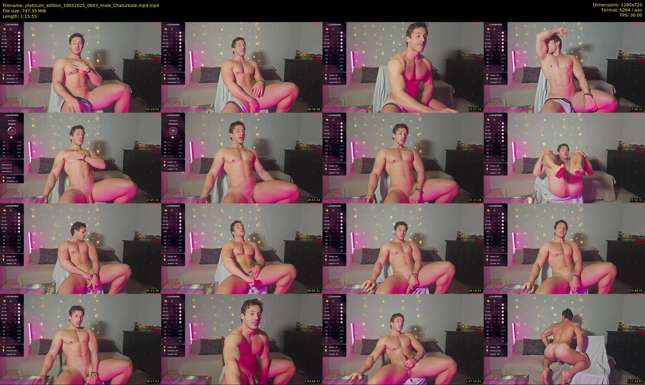 platinum_edition — 76 minute Chaturbate male cam show recording, 720p, May 10, 2025