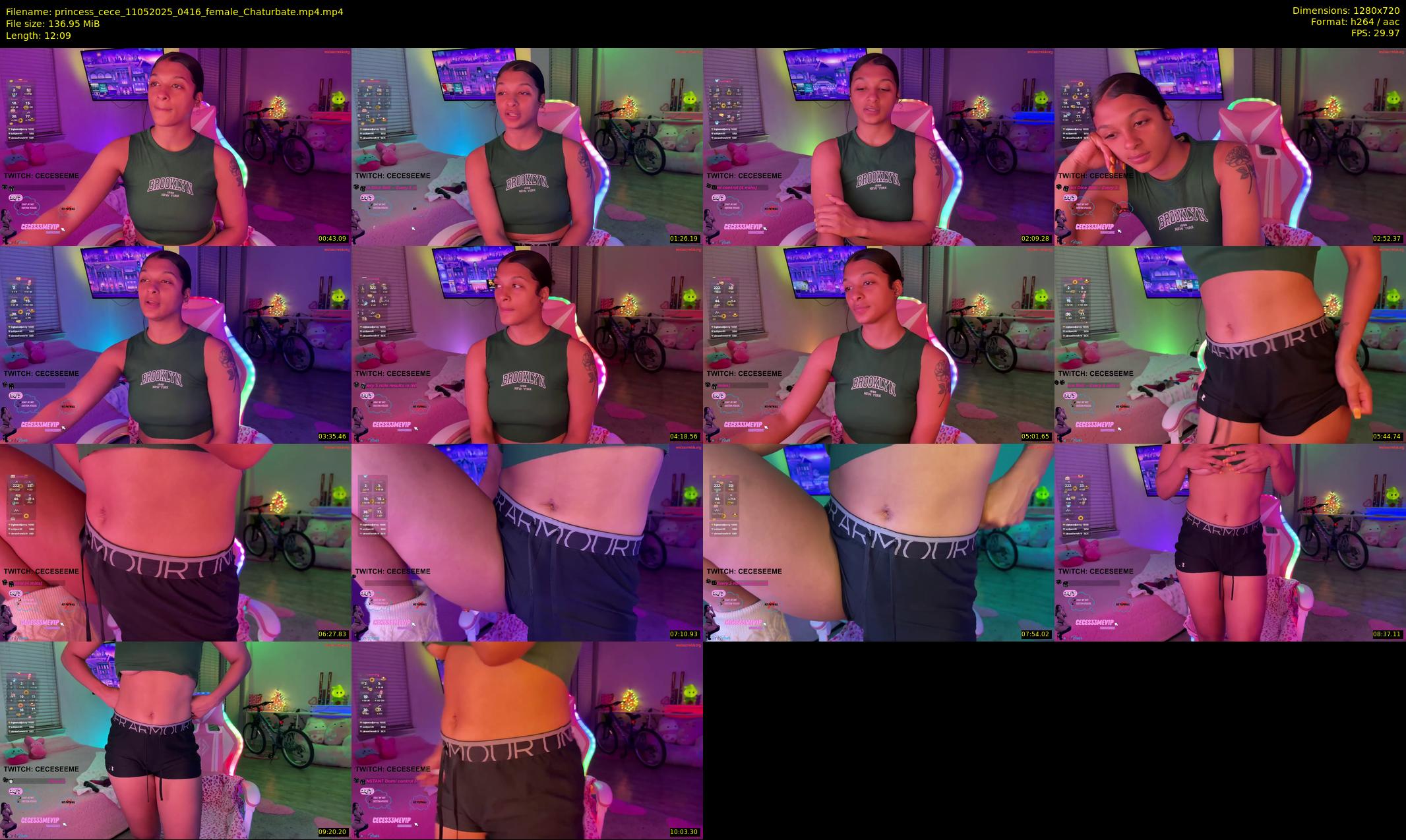 princess_cece — 13 minute Chaturbate female cam show recording, 720p, May 11, 2025
