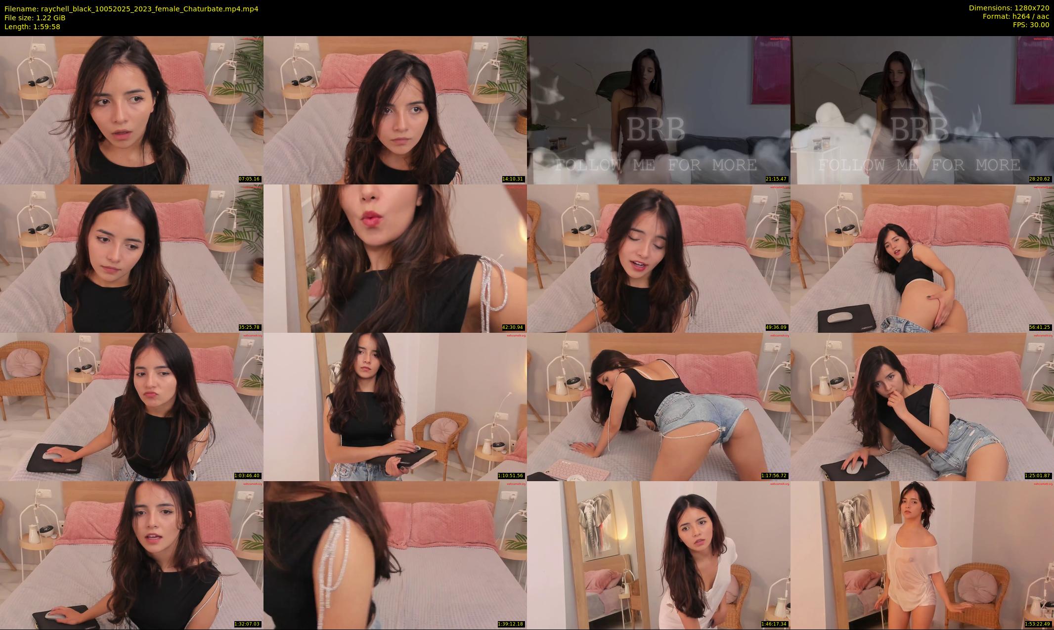 raychell_black — 120 minute Chaturbate female cam show recording, 720p, May 10, 2025