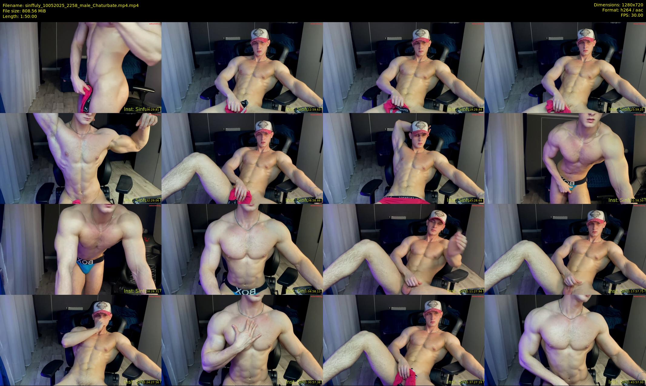 sinffuly — 110 minute Chaturbate male cam show recording, 720p, May 10, 2025