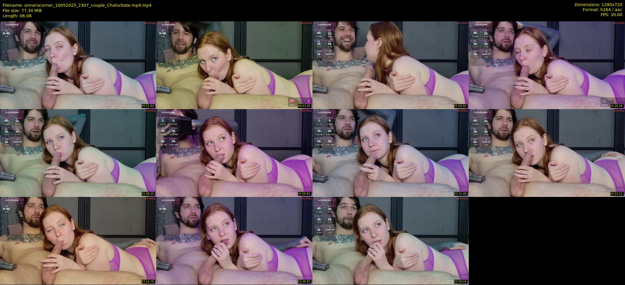 sinnerscorner — 7 minute Chaturbate couple cam show recording, 720p, May 10, 2025