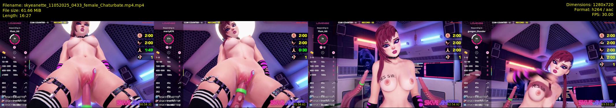skyeanette — 17 minute Chaturbate female cam show recording, 720p, May 11, 2025