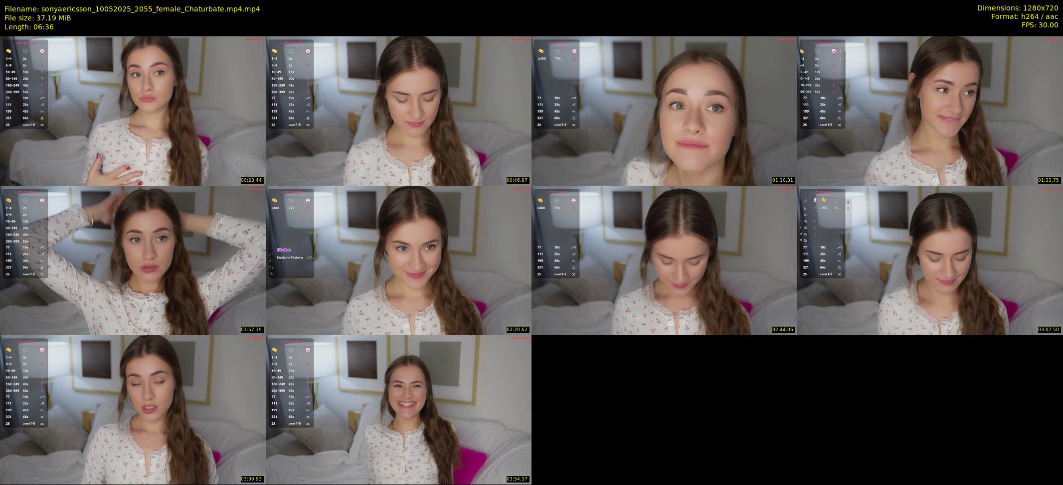 sonyaericsson — 7 minute Chaturbate female cam show recording, 720p, May 10, 2025