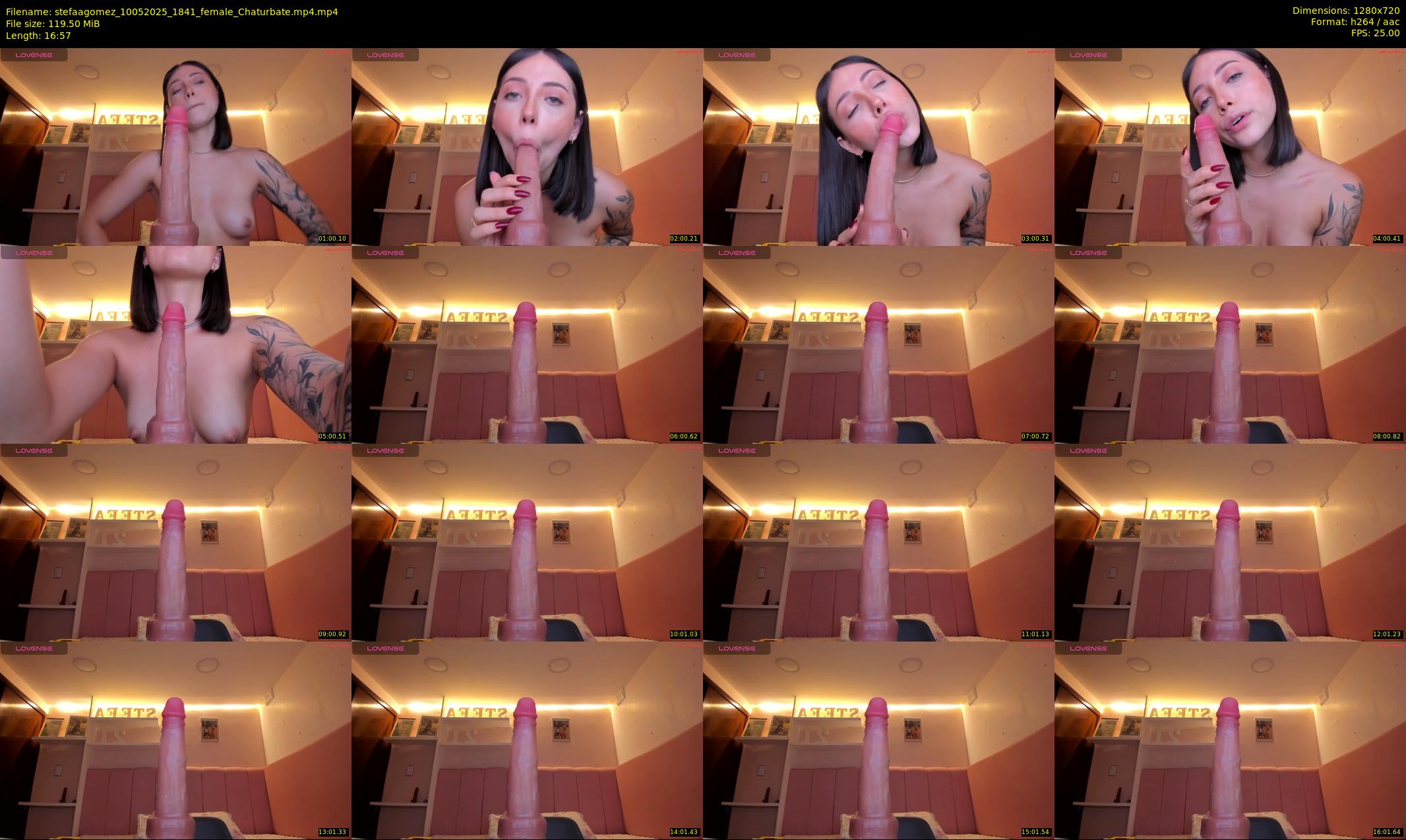 stefaagomez — 17 minute Chaturbate female cam show recording, 720p, May 10, 2025