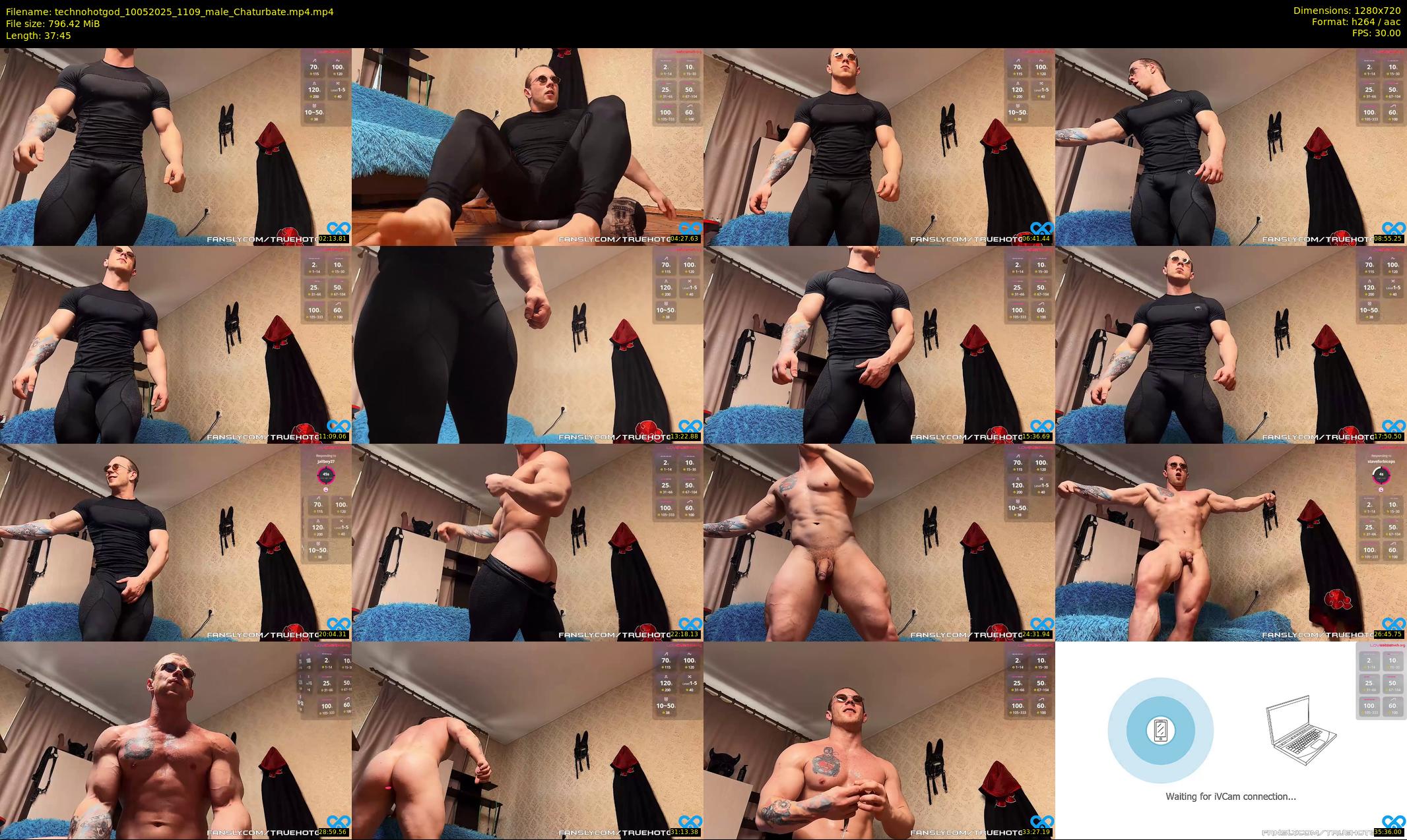 technohotgod — 38 minute Chaturbate male cam show recording, 720p, May 10, 2025
