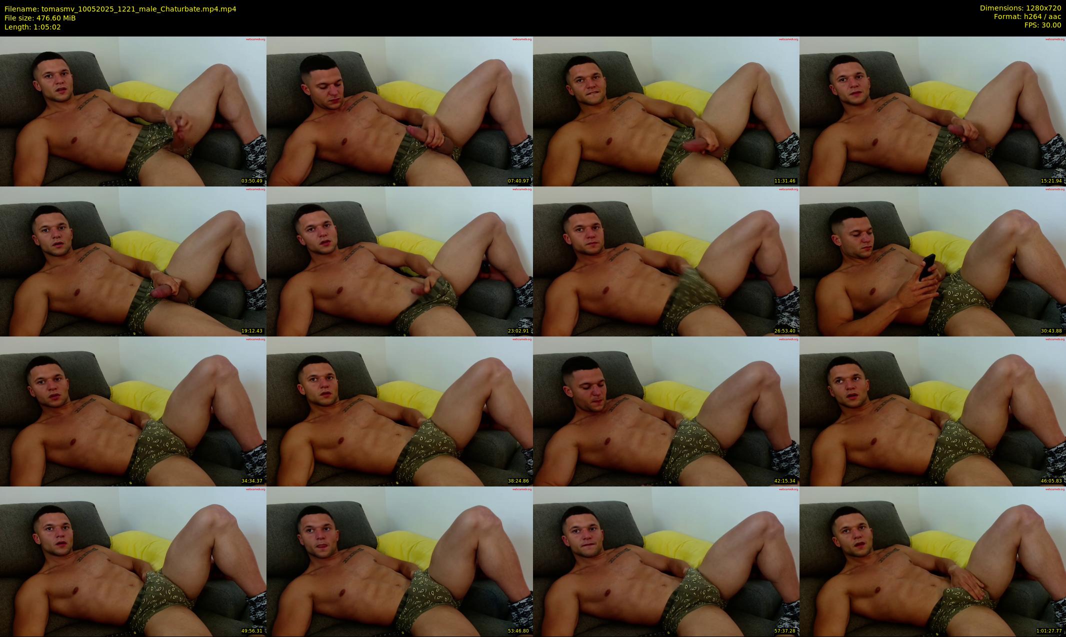 tomasmv — 66 minute Chaturbate male cam show recording, 720p, May 10, 2025