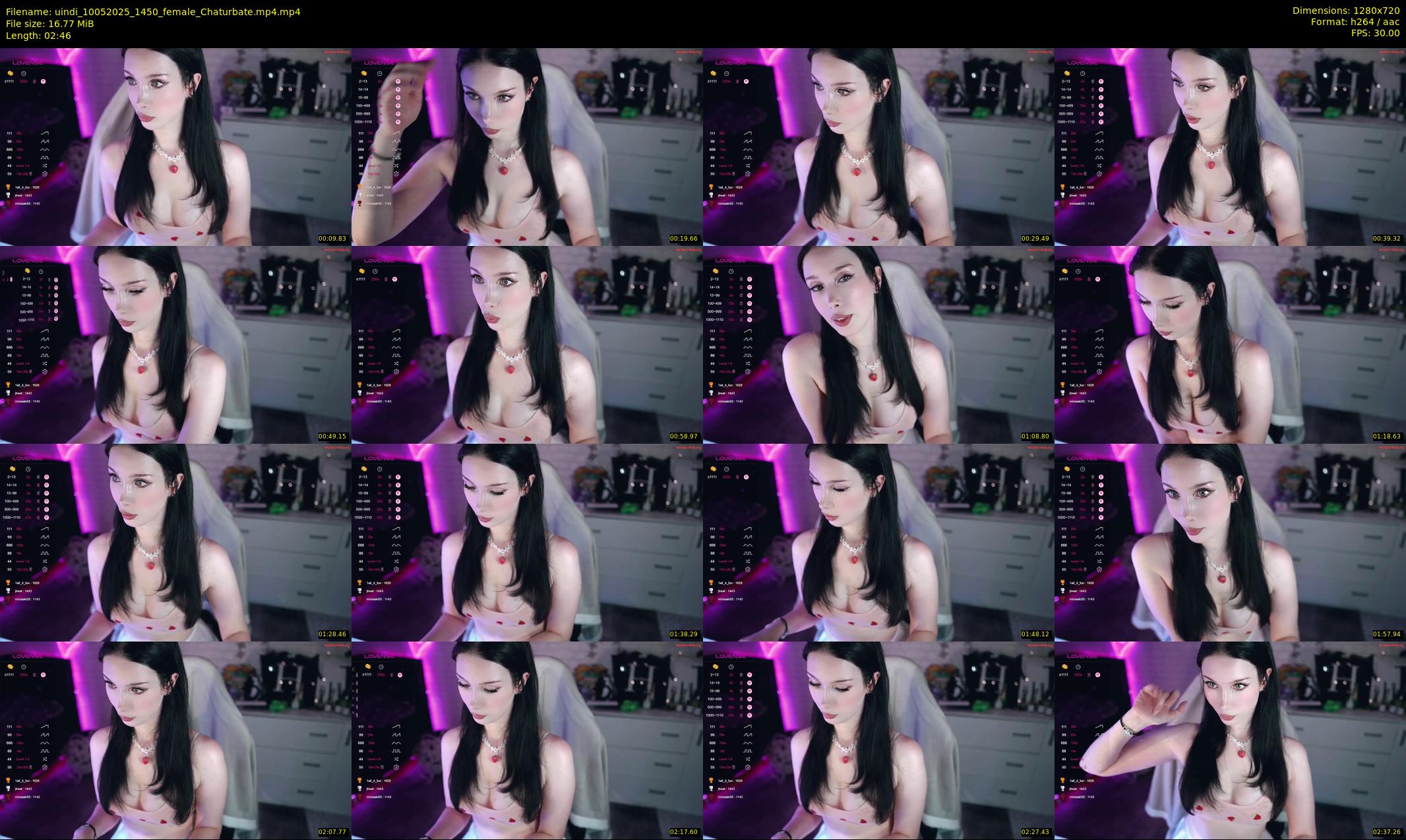 uindi — 3 minute Chaturbate female cam show recording, 720p, May 10, 2025