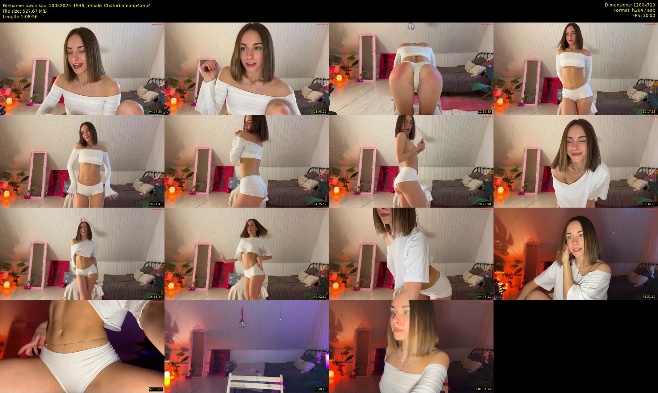 uwunikaa — 69 minute Chaturbate female cam show recording, 720p, May 10, 2025