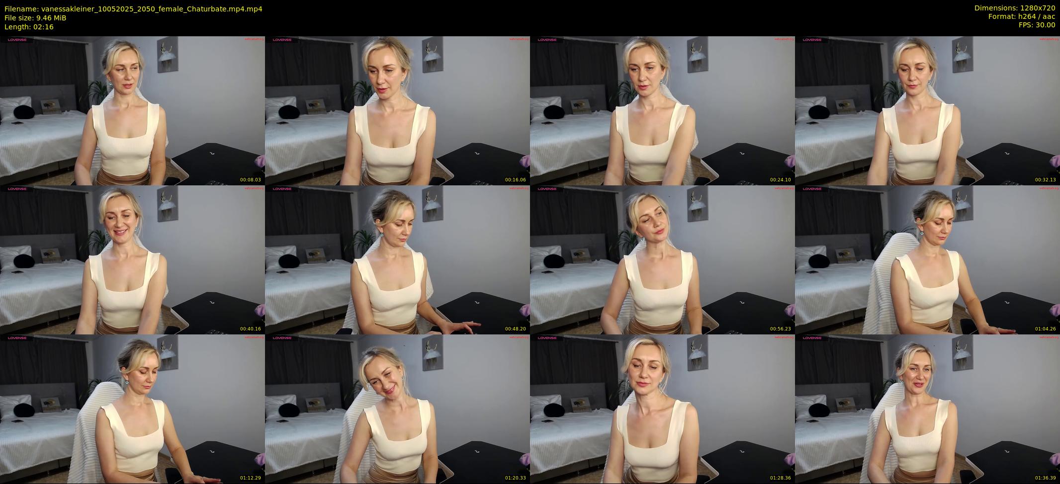 vanessakleiner — 3 minute Chaturbate female cam show recording, 720p, May 10, 2025