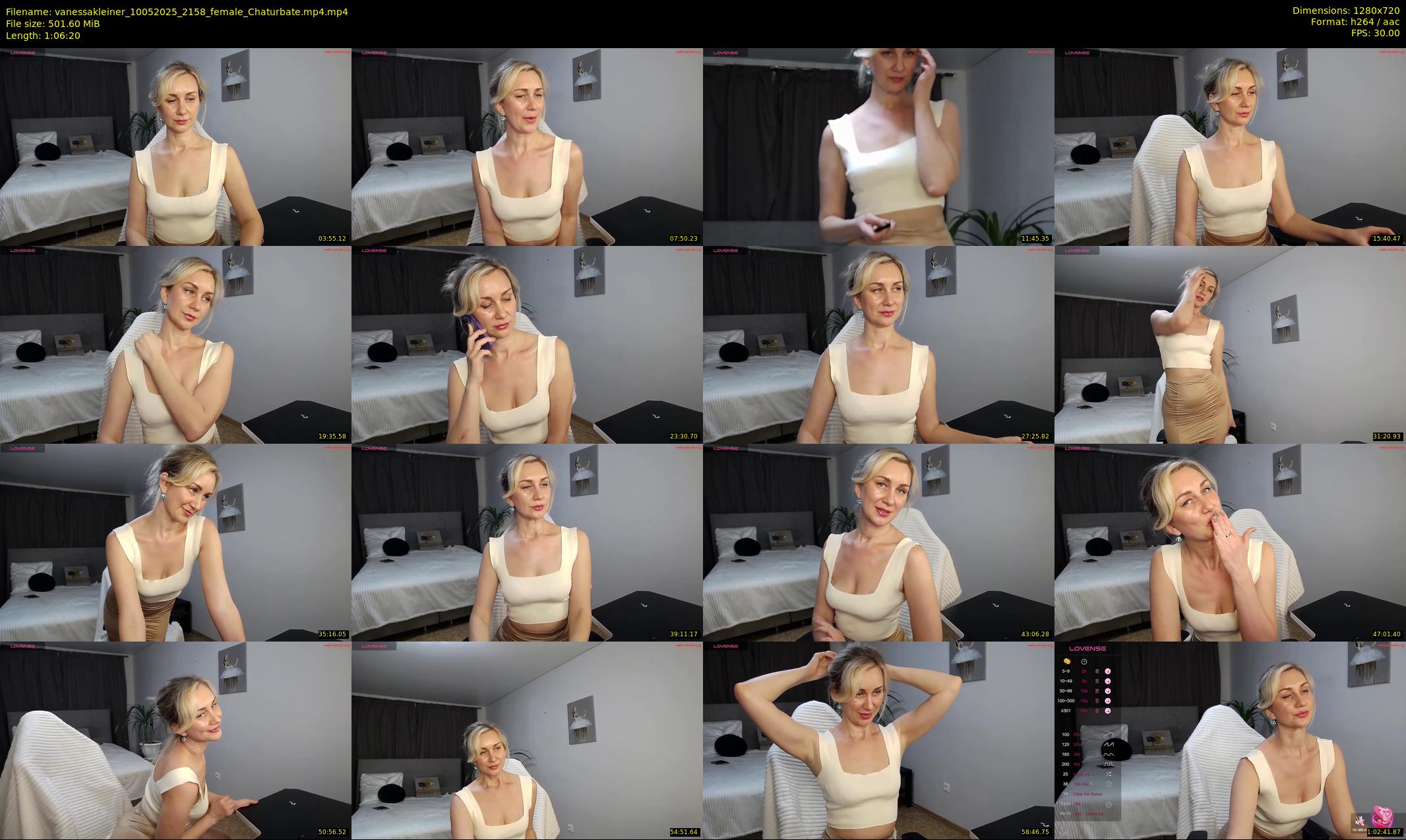 vanessakleiner — 67 minute Chaturbate female cam show recording, 720p, May 10, 2025