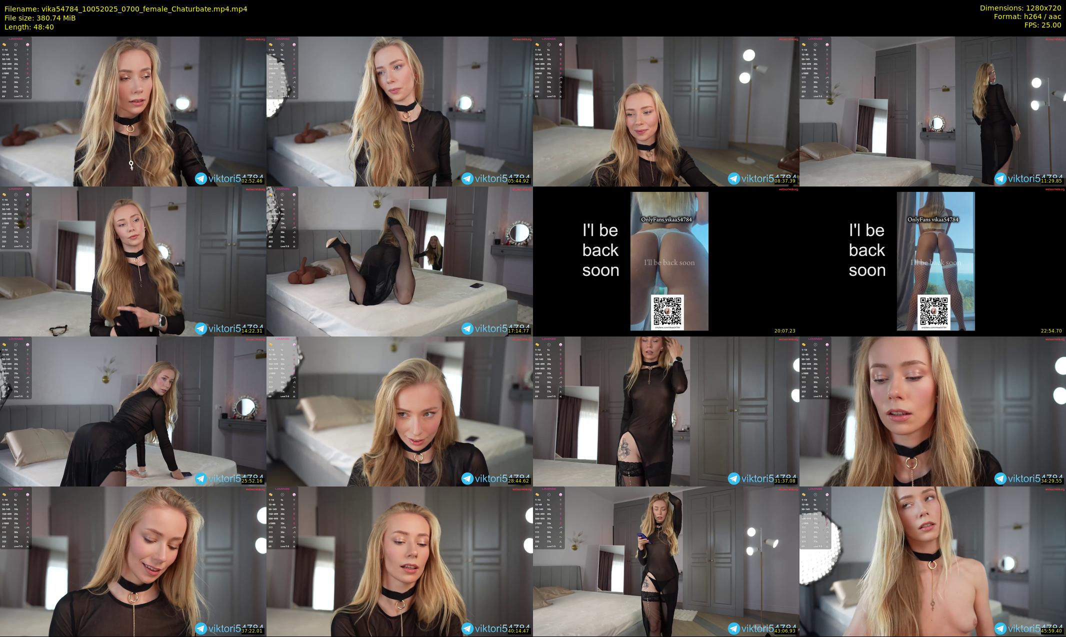vika54784 — 49 minute Chaturbate female cam show recording, 720p, May 10, 2025