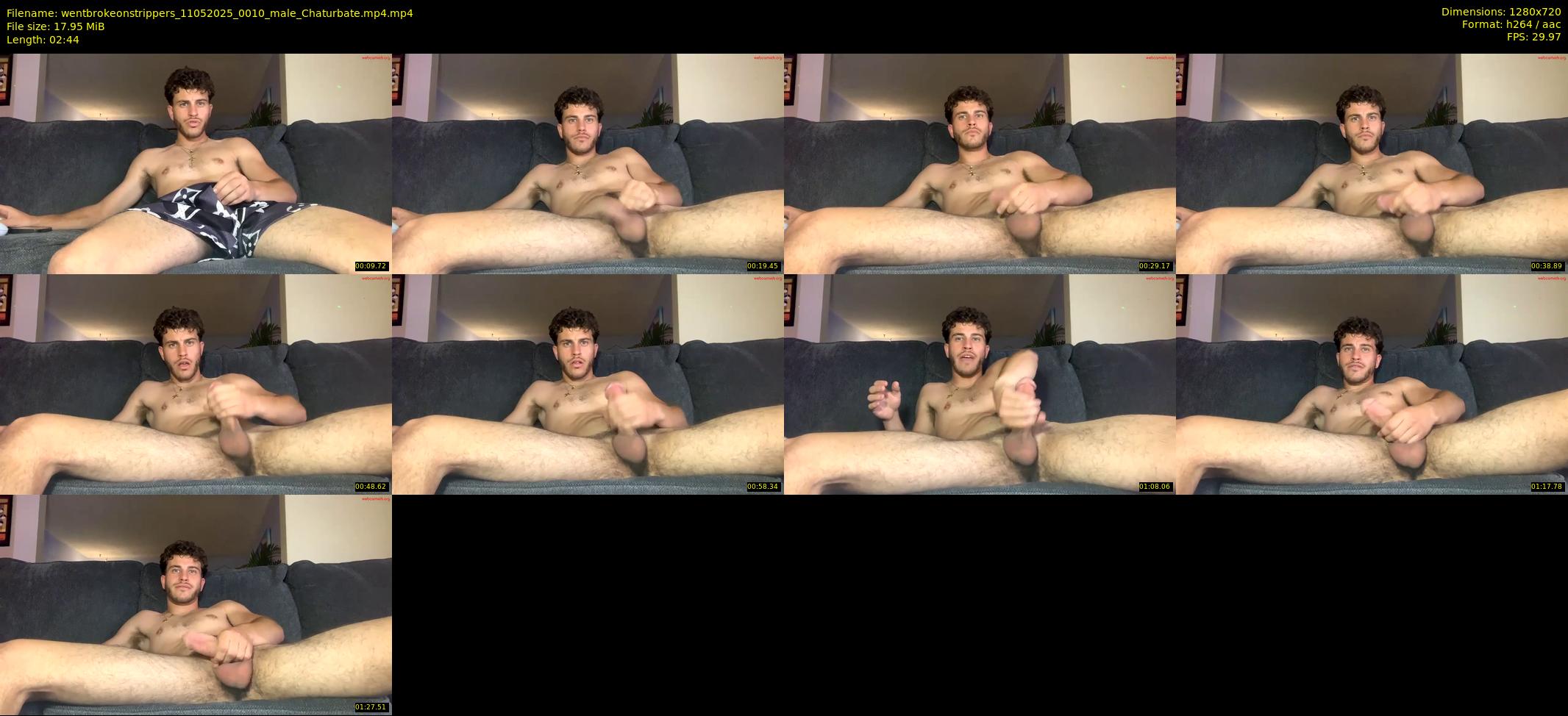 wentbrokeonstrippers — 3 minute Chaturbate male cam show recording, 720p, May 11, 2025