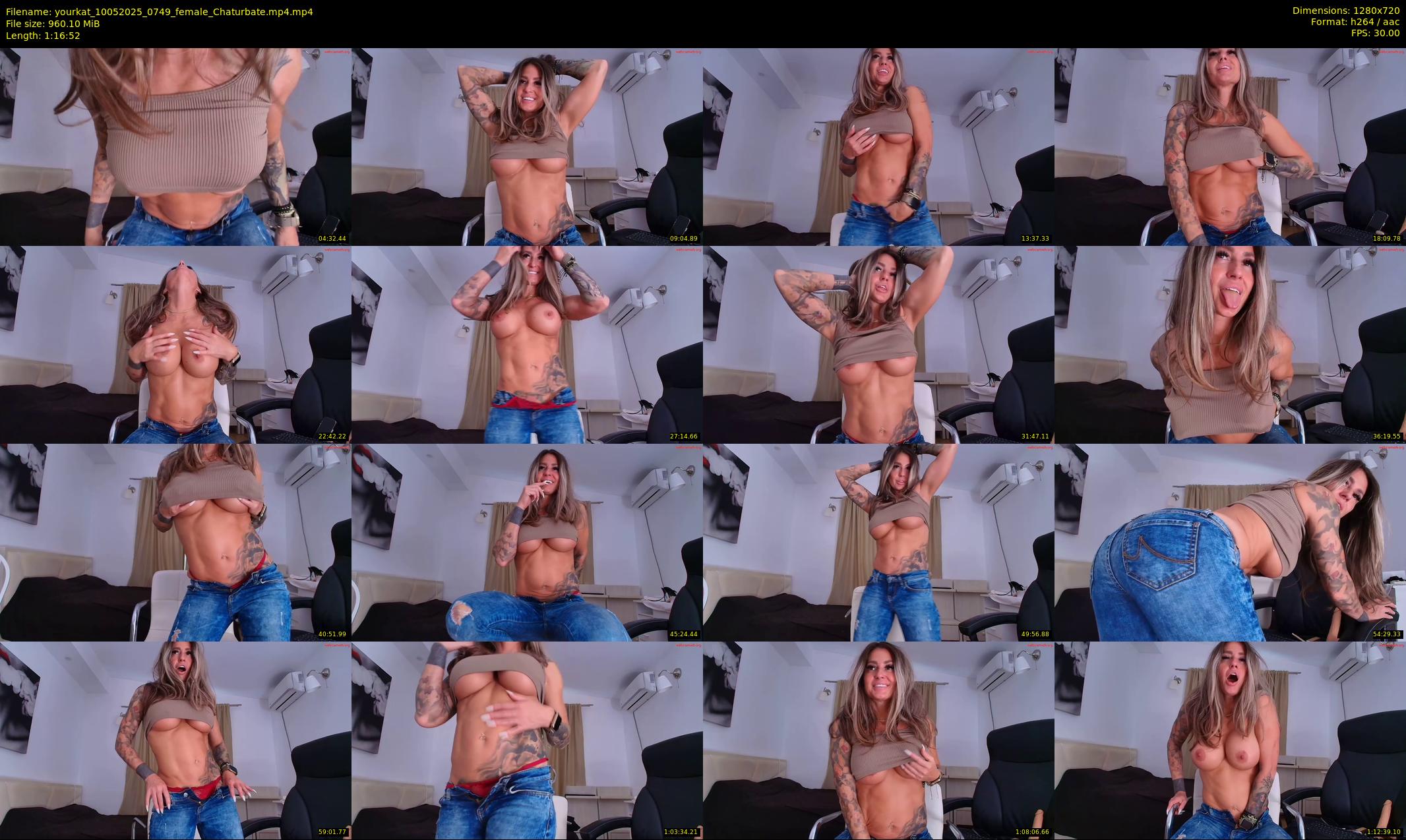 yourkat — 77 minute Chaturbate female cam show recording, 720p, May 10, 2025