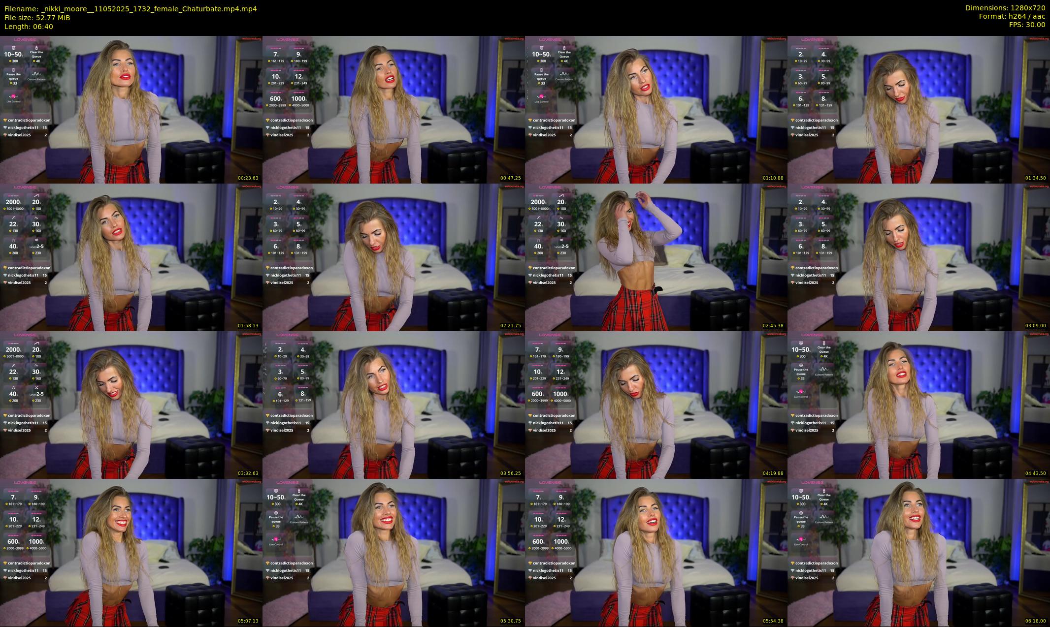 _nikki_moore_ — 7 minute Chaturbate female cam show recording, 720p, May 11, 2025