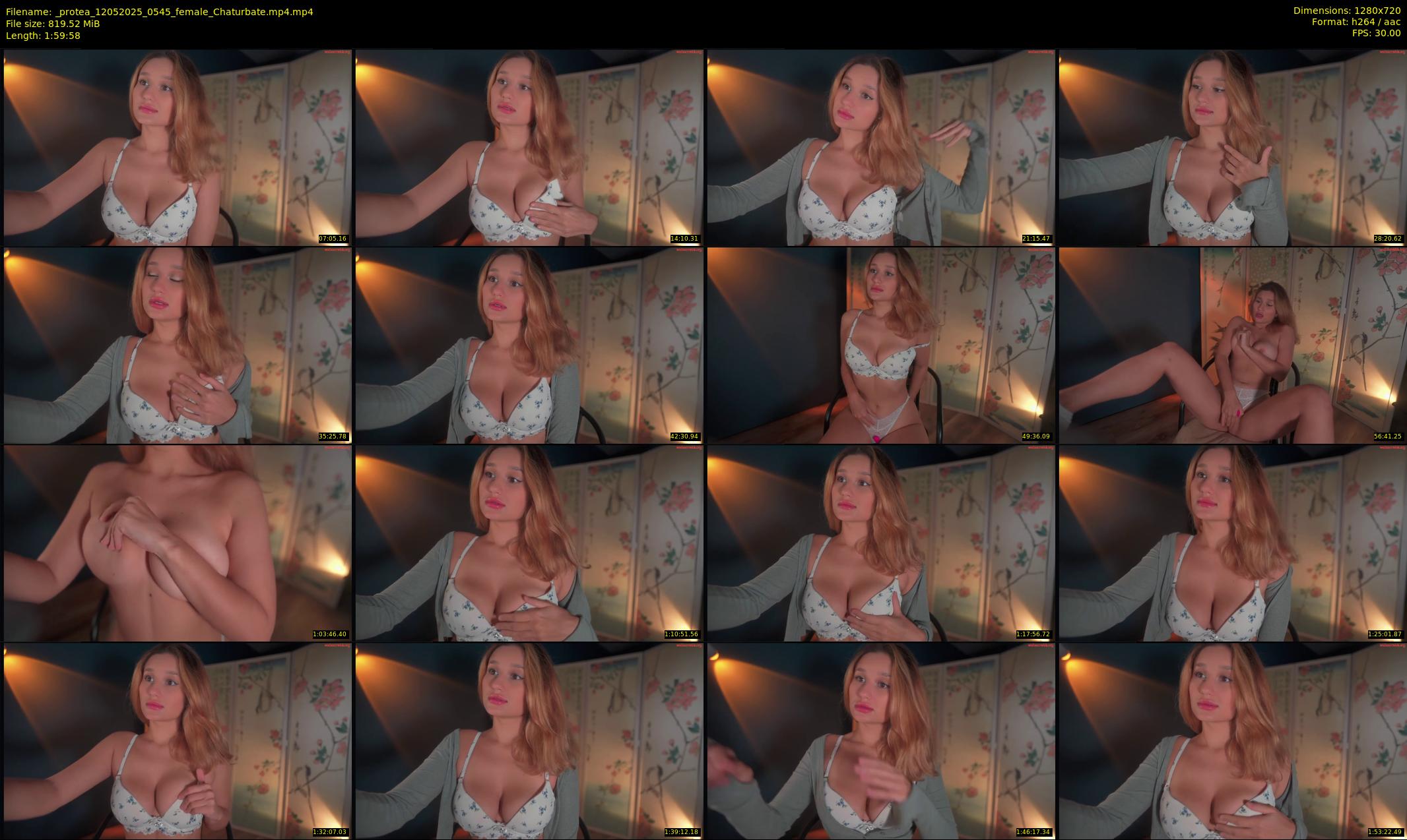 _protea — 120 minute Chaturbate female cam show recording, 720p, May 12, 2025