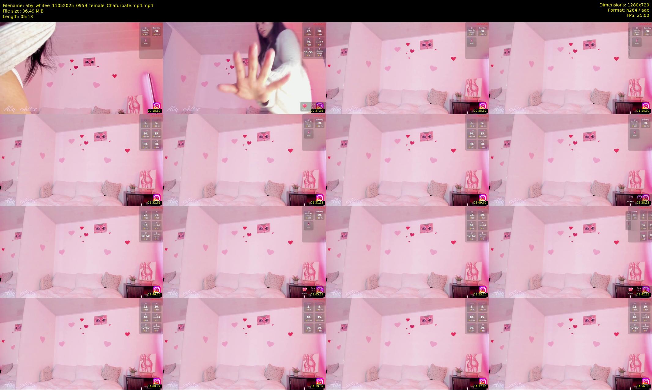aby_whitee — 6 minute Chaturbate female cam show recording, 720p, May 11, 2025