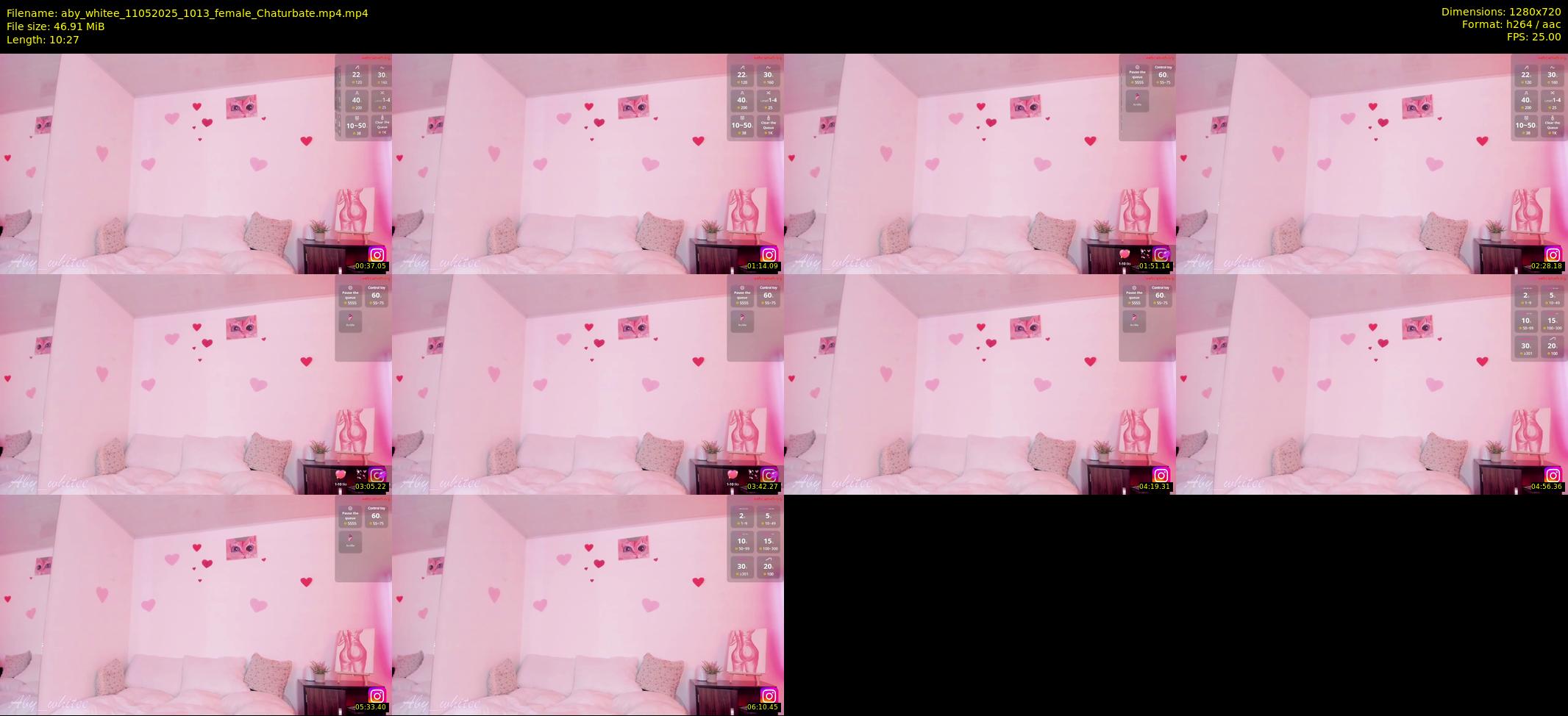aby_whitee — 11 minute Chaturbate female cam show recording, 720p, May 11, 2025