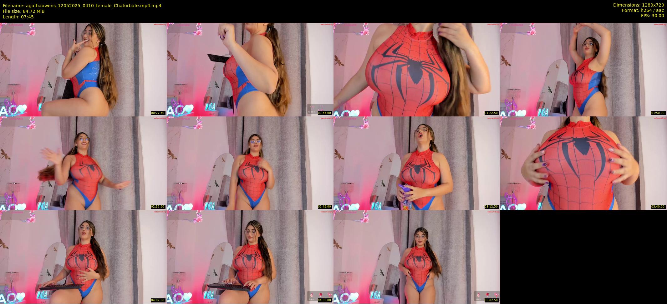 agathaowens — 8 minute Chaturbate female cam show recording, 720p, May 12, 2025
