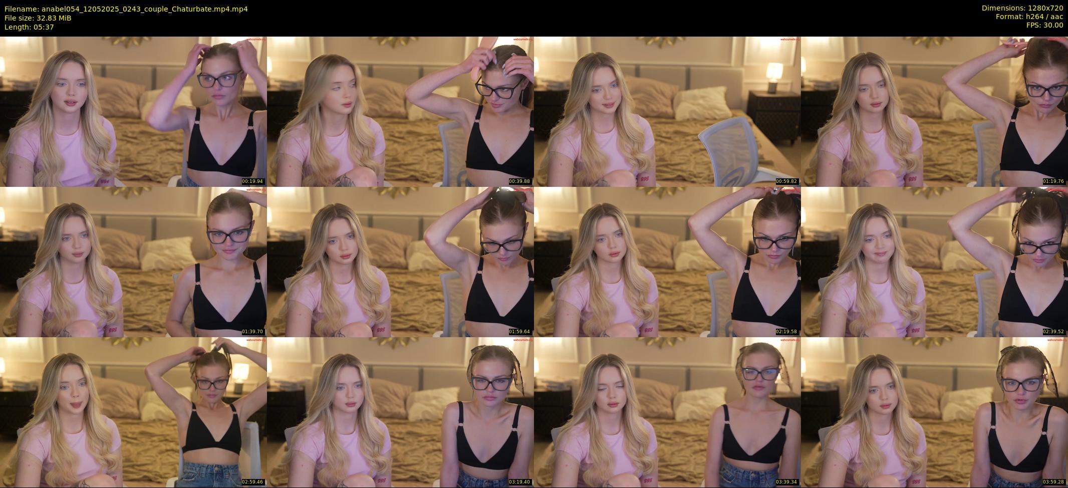 anabel054 — 6 minute Chaturbate female cam show recording, 720p, May 12, 2025