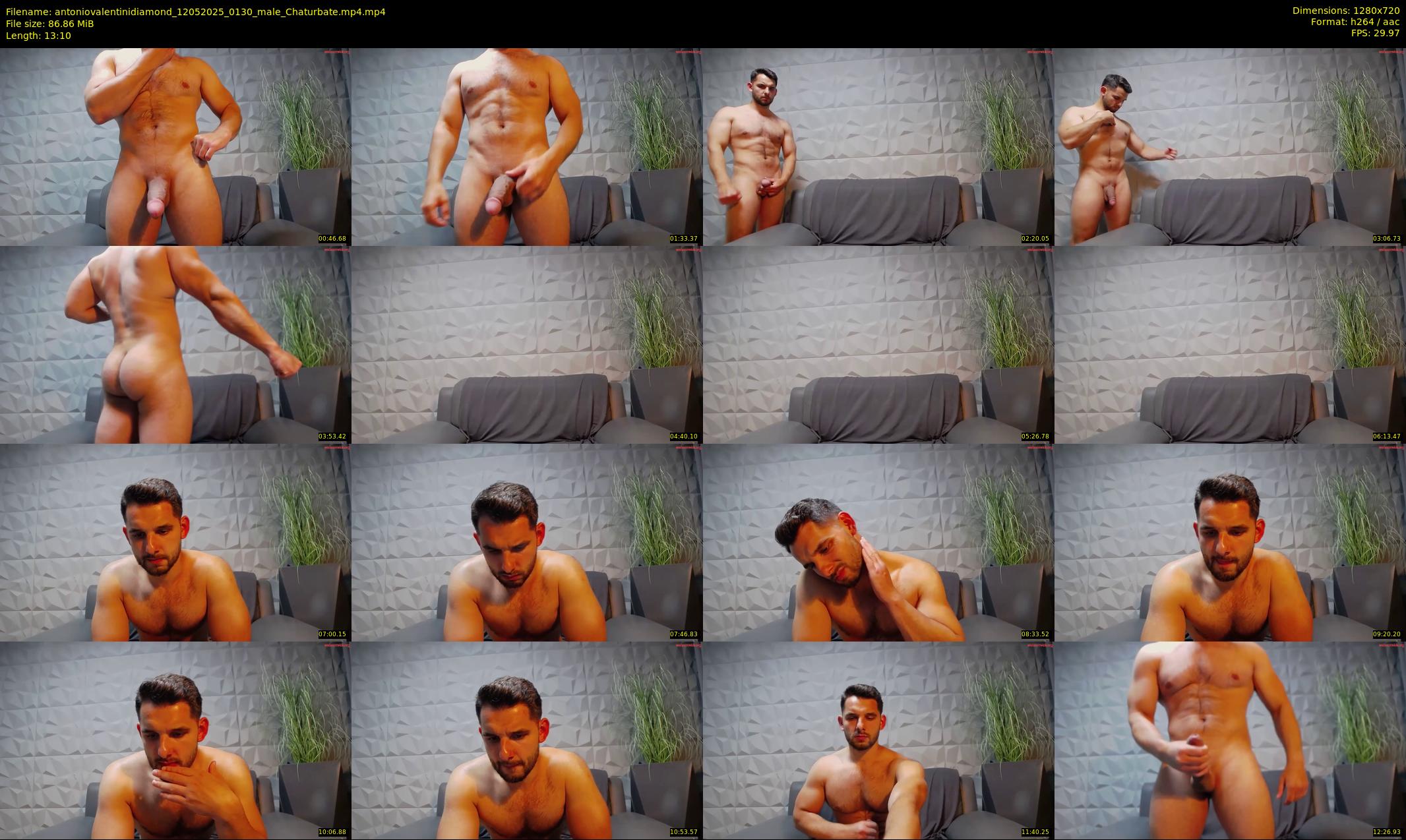 antoniovalentinidiamond — 14 minute Chaturbate male cam show recording, 720p, May 12, 2025