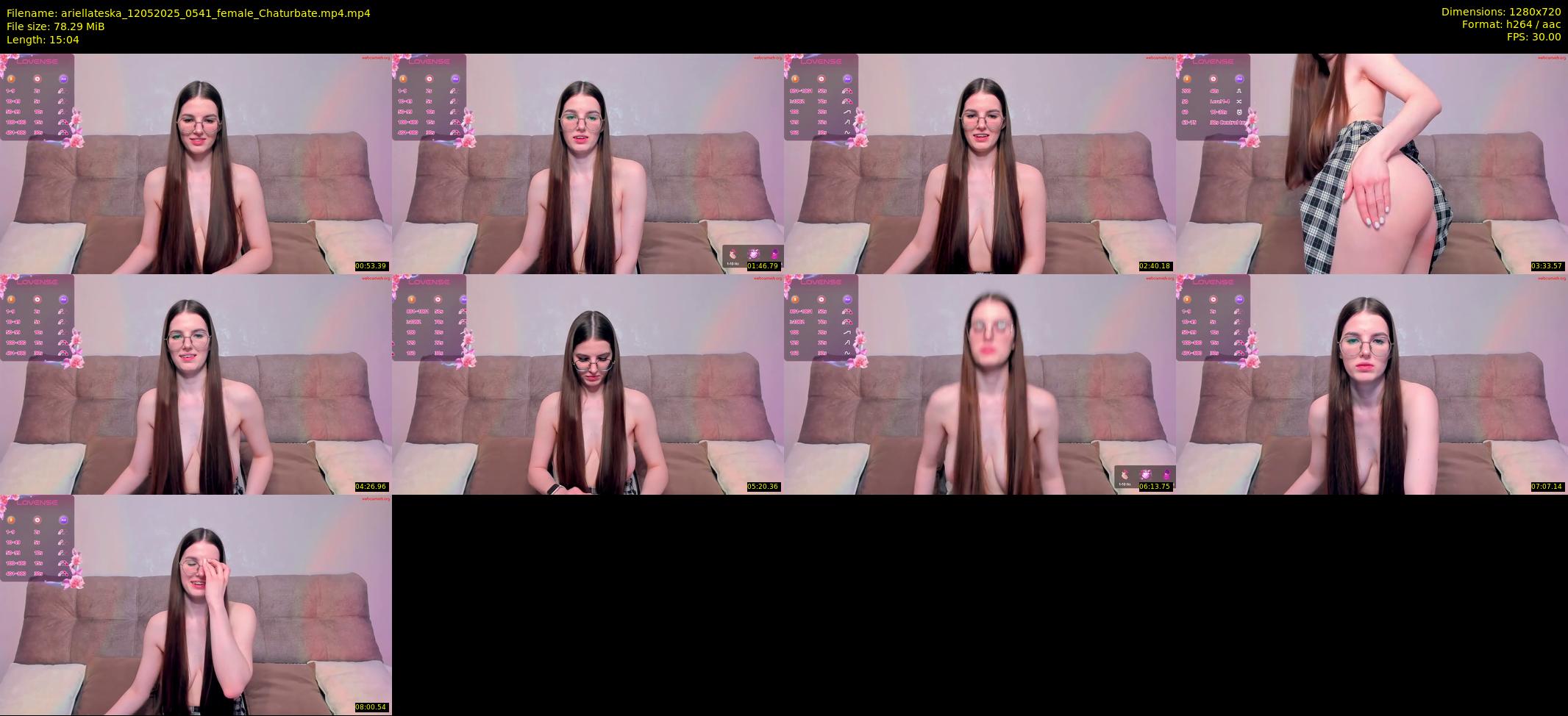 ariellateska — 16 minute Chaturbate female cam show recording, 720p, May 12, 2025