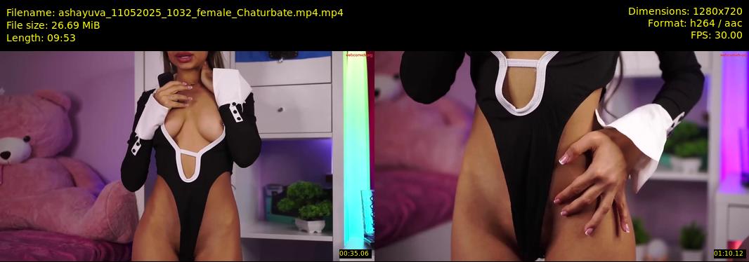 ashayuva — 10 minute Chaturbate female cam show recording, 720p, May 11, 2025