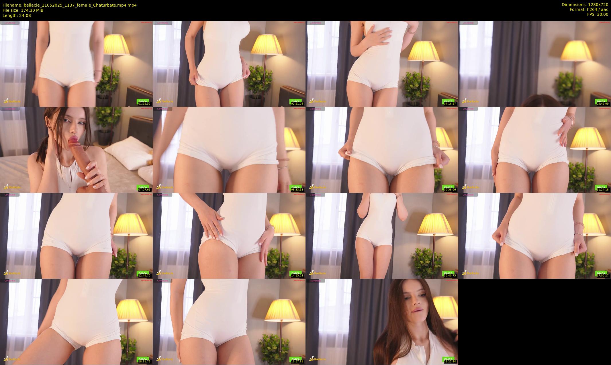 bellacle — 25 minute Chaturbate female cam show recording, 720p, May 11, 2025