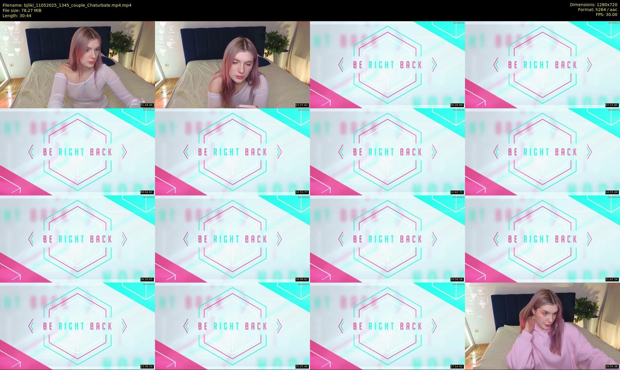 bjliki — 31 minute Chaturbate couple cam show recording, 720p, May 11, 2025