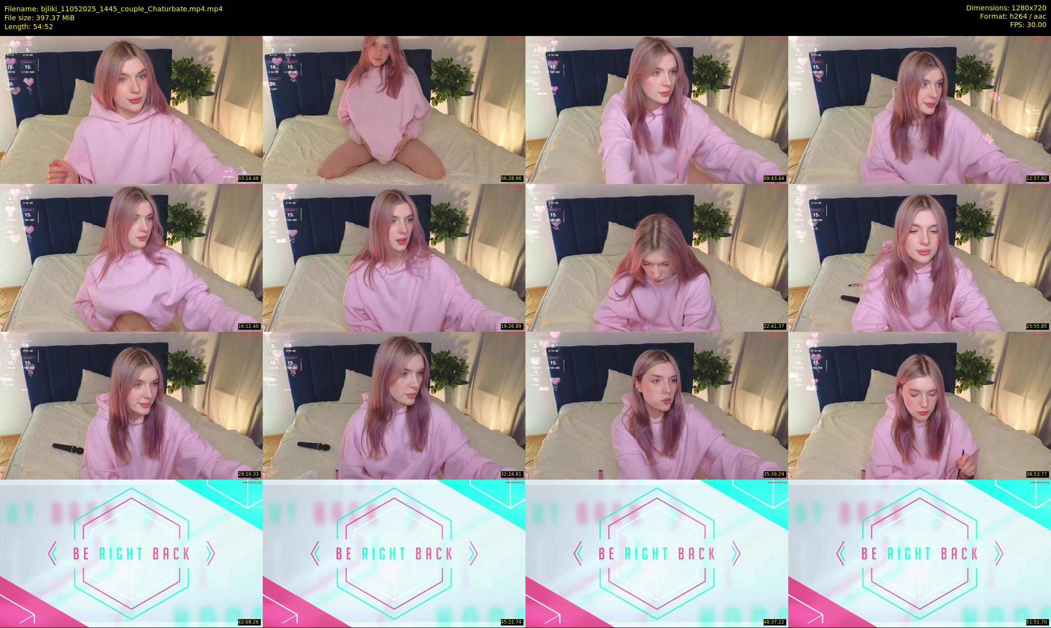 bjliki — 55 minute Chaturbate couple cam show recording, 720p, May 11, 2025