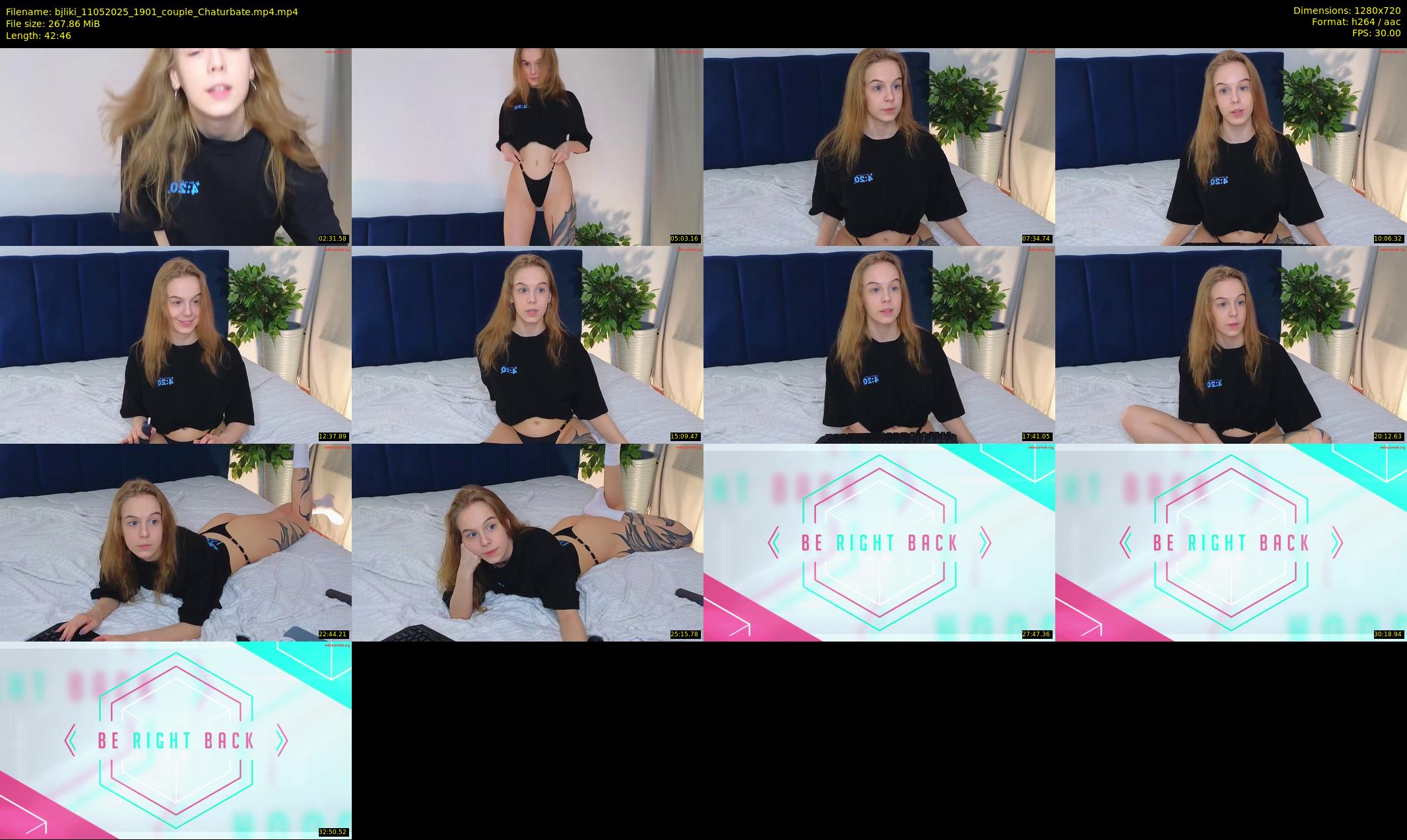 bjliki — 43 minute Chaturbate couple cam show recording, 720p, May 11, 2025