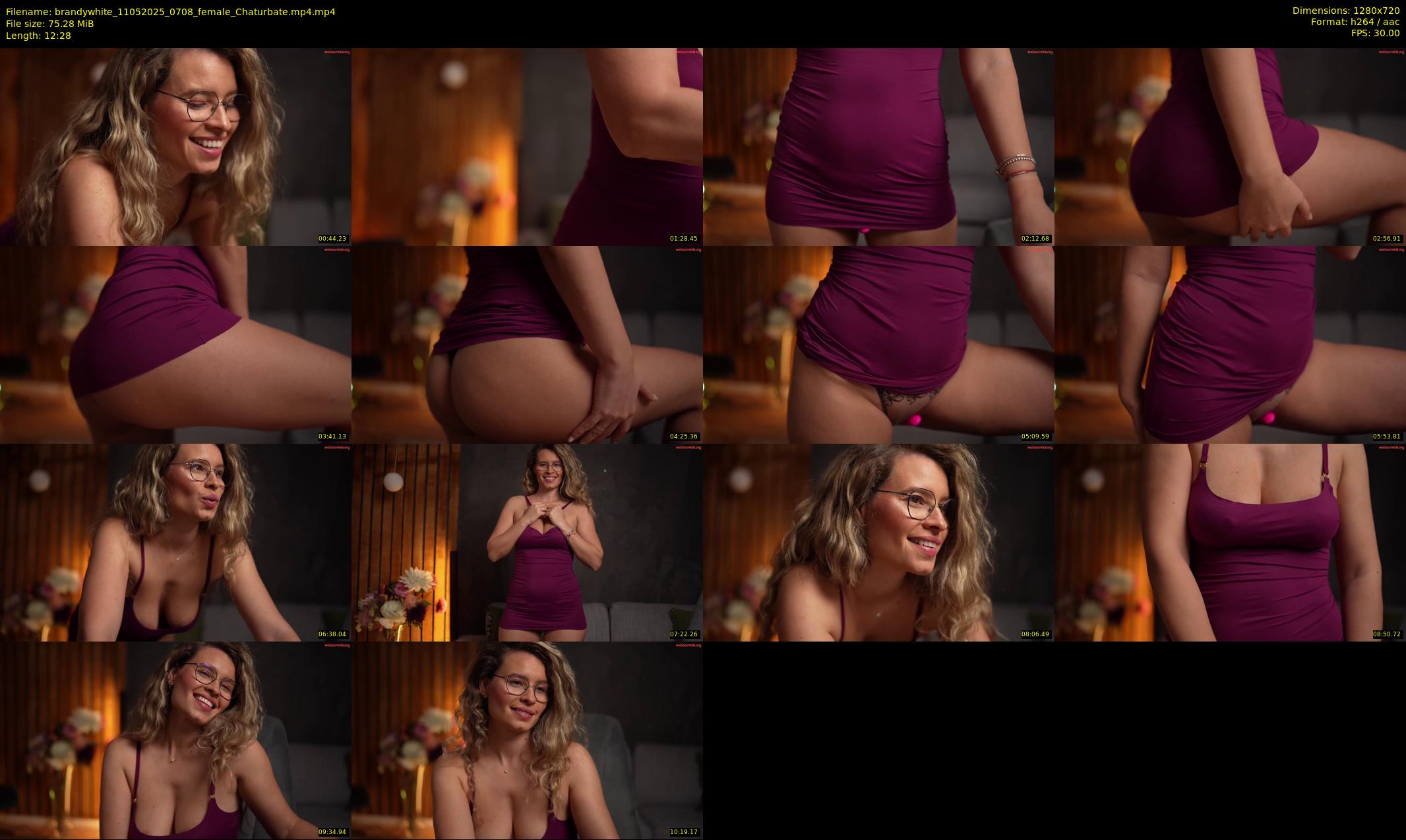 brandywhite — 13 minute Chaturbate female cam show recording, 720p, May 11, 2025