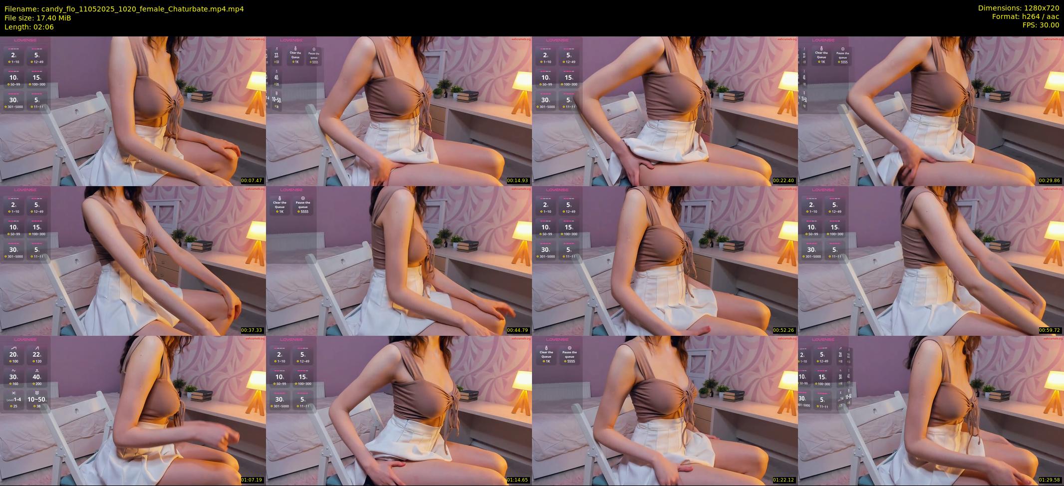 candy_flo — 3 minute Chaturbate female cam show recording, 720p, May 11, 2025