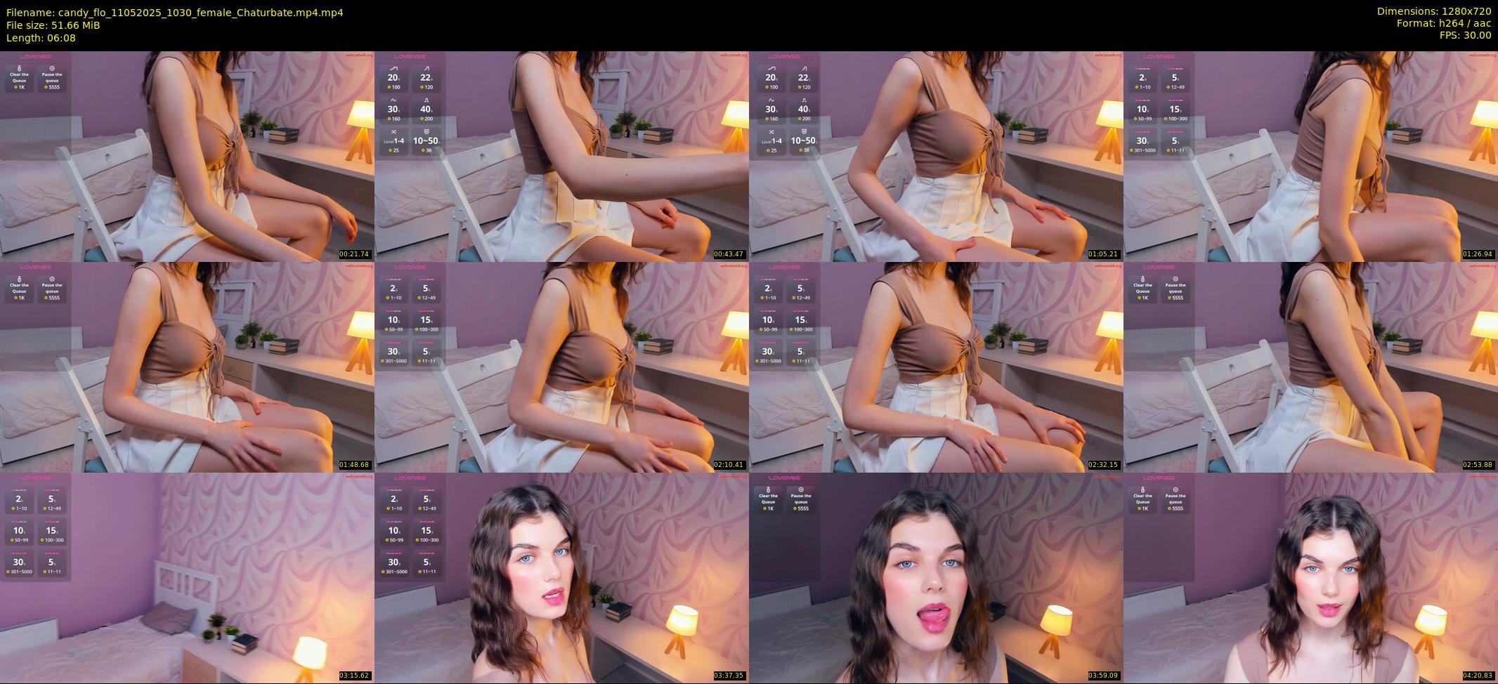 candy_flo — 7 minute Chaturbate female cam show recording, 720p, May 11, 2025