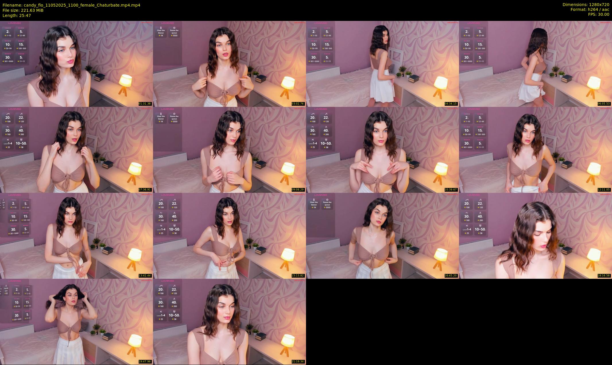 candy_flo — 26 minute Chaturbate female cam show recording, 720p, May 11, 2025