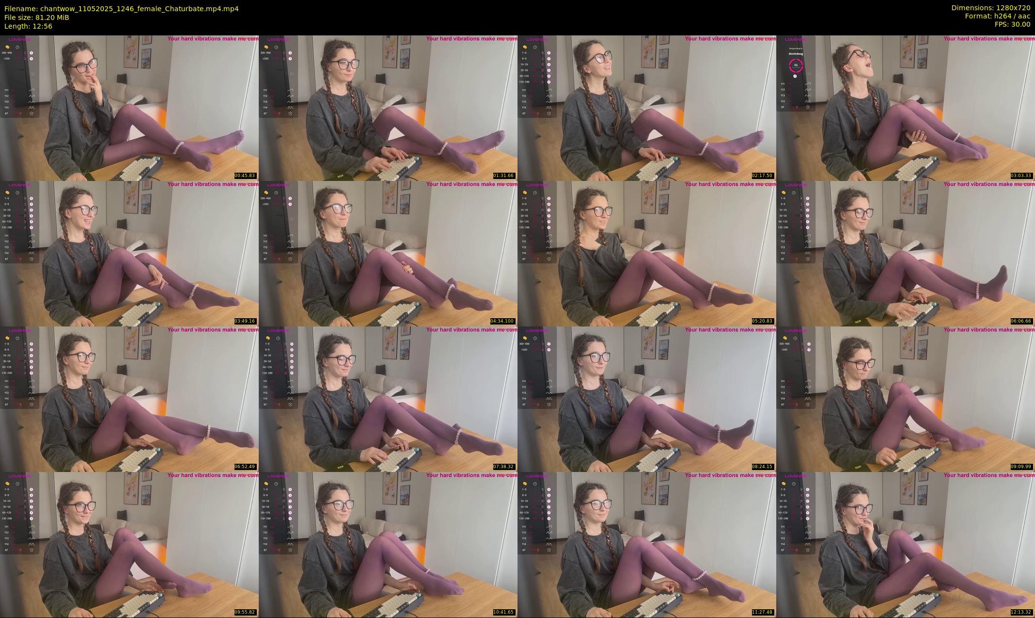 chantwow — 13 minute Chaturbate female cam show recording, 720p, May 11, 2025
