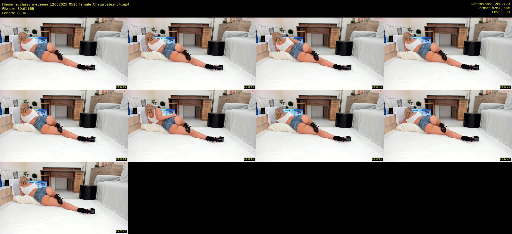 classy_medeeea — 13 minute Chaturbate female cam show recording, 720p, May 12, 2025