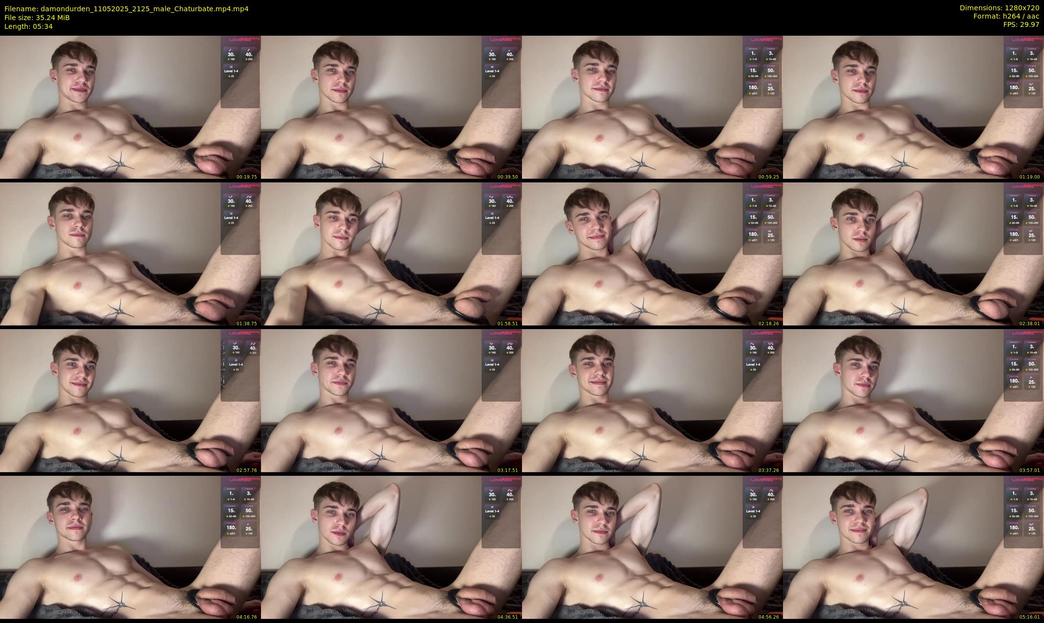 damondurden — 6 minute Chaturbate male cam show recording, 720p, May 11, 2025