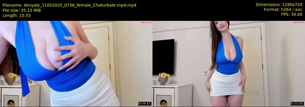 devyale — 16 minute Chaturbate female cam show recording, 720p, May 11, 2025